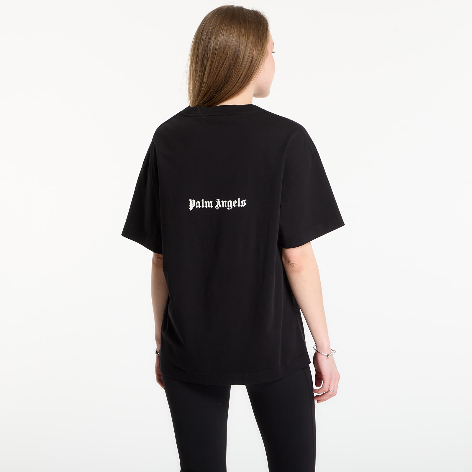 T-skjorter for menn Palm Angels Statement Regular T-Shirt UNISEX Black/ Off White