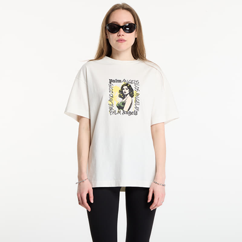 T-shirt Palm Angels Pinup Regular T-Shirt UNISEX White/ Green