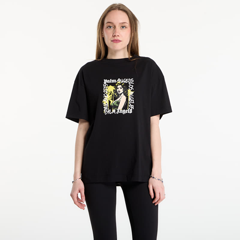 Tričko Palm Angels Pinup Regular T-Shirt UNISEX Black/ Blue