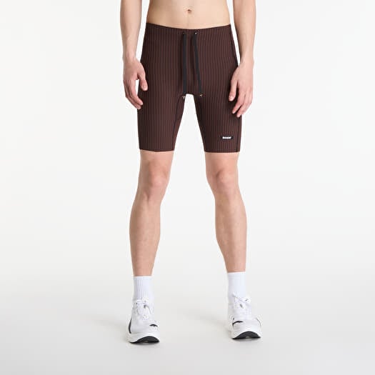 Leggings BANDIT Men's Striped Cadence™ 7 Pocket Lined Half Tights Cacao/ Black