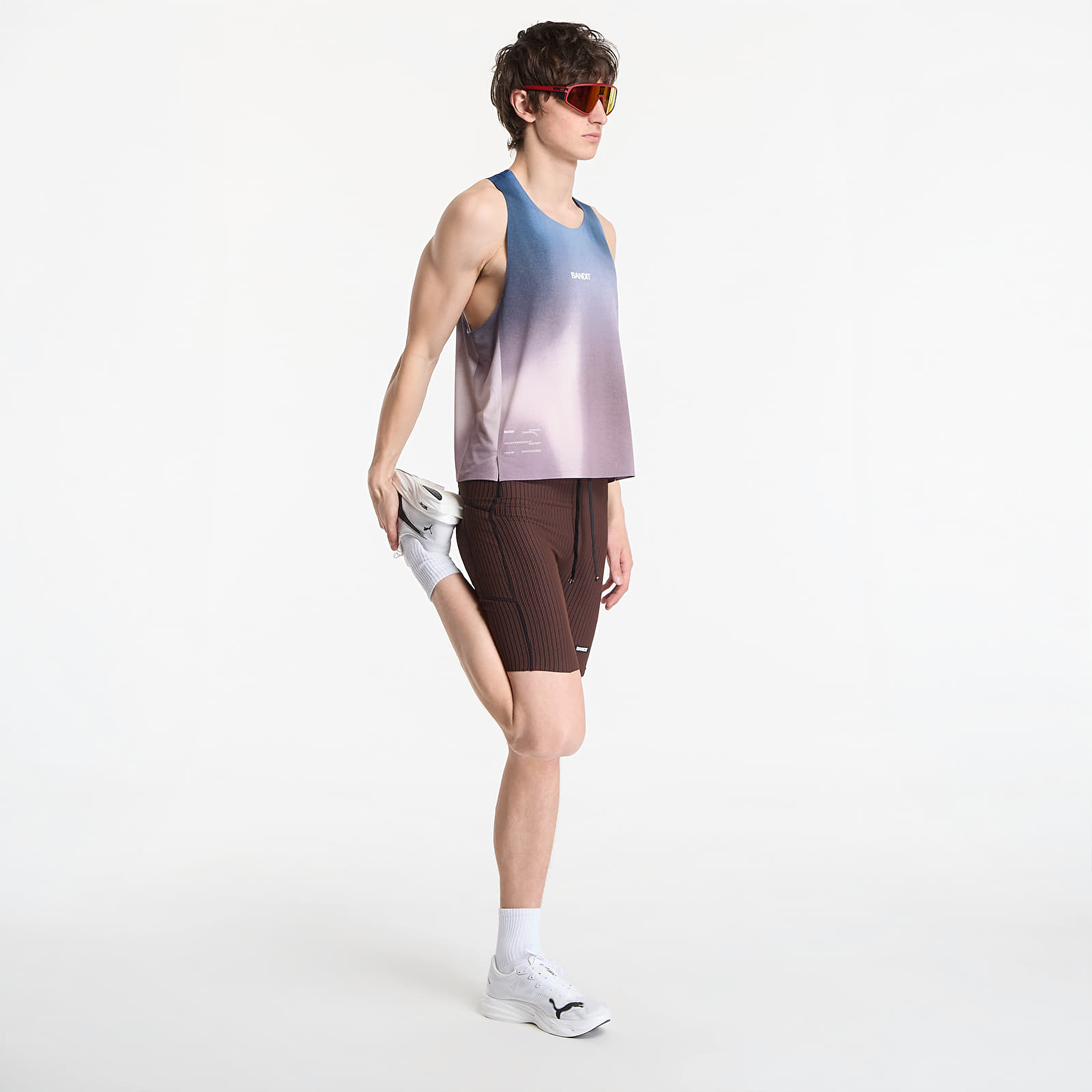 Canotta uomo BANDIT Men's Specter™ Shorty Race Singlet Flow State Aegean Multi