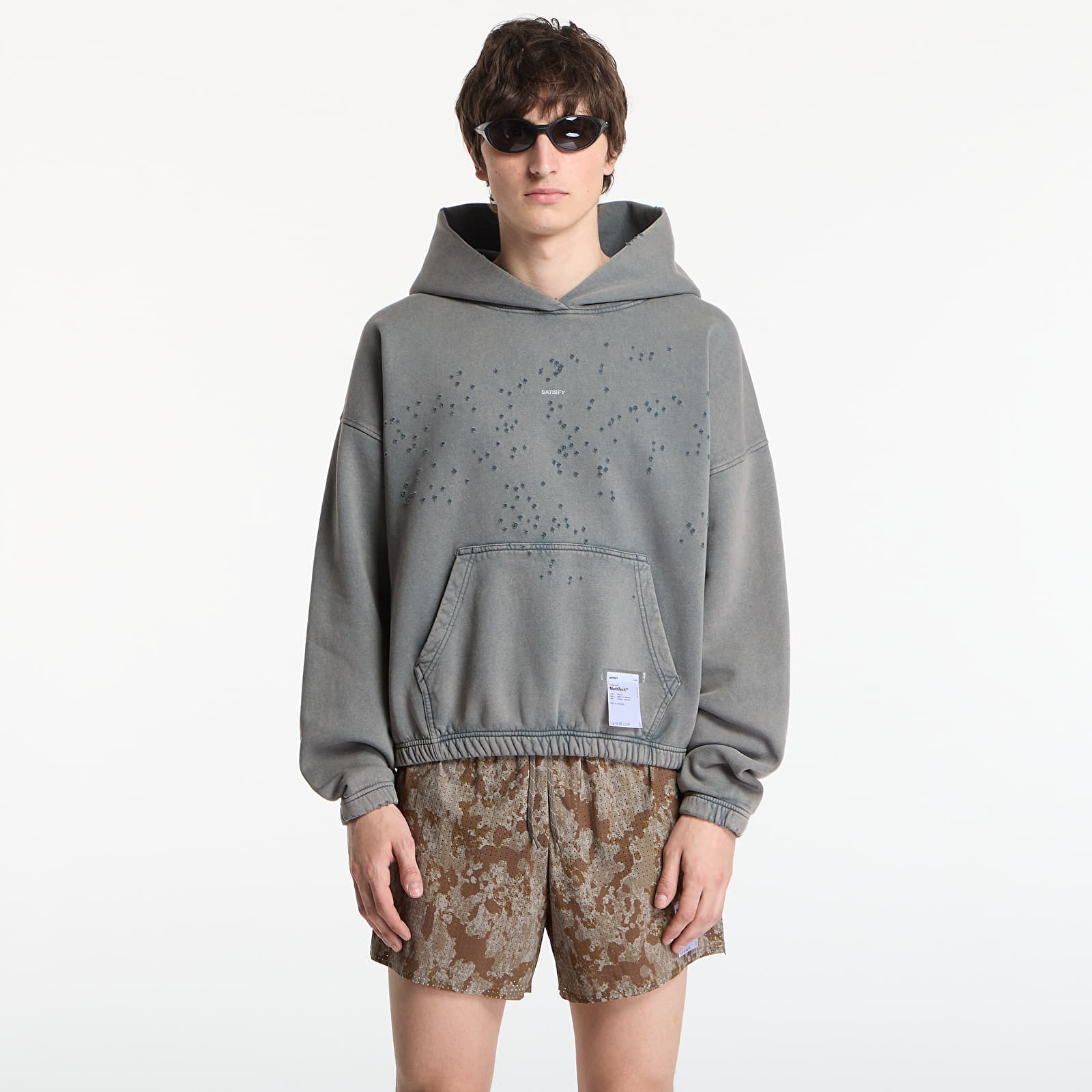 Мъжки суичъри Satisfy MothTech Hoodie Faded Black