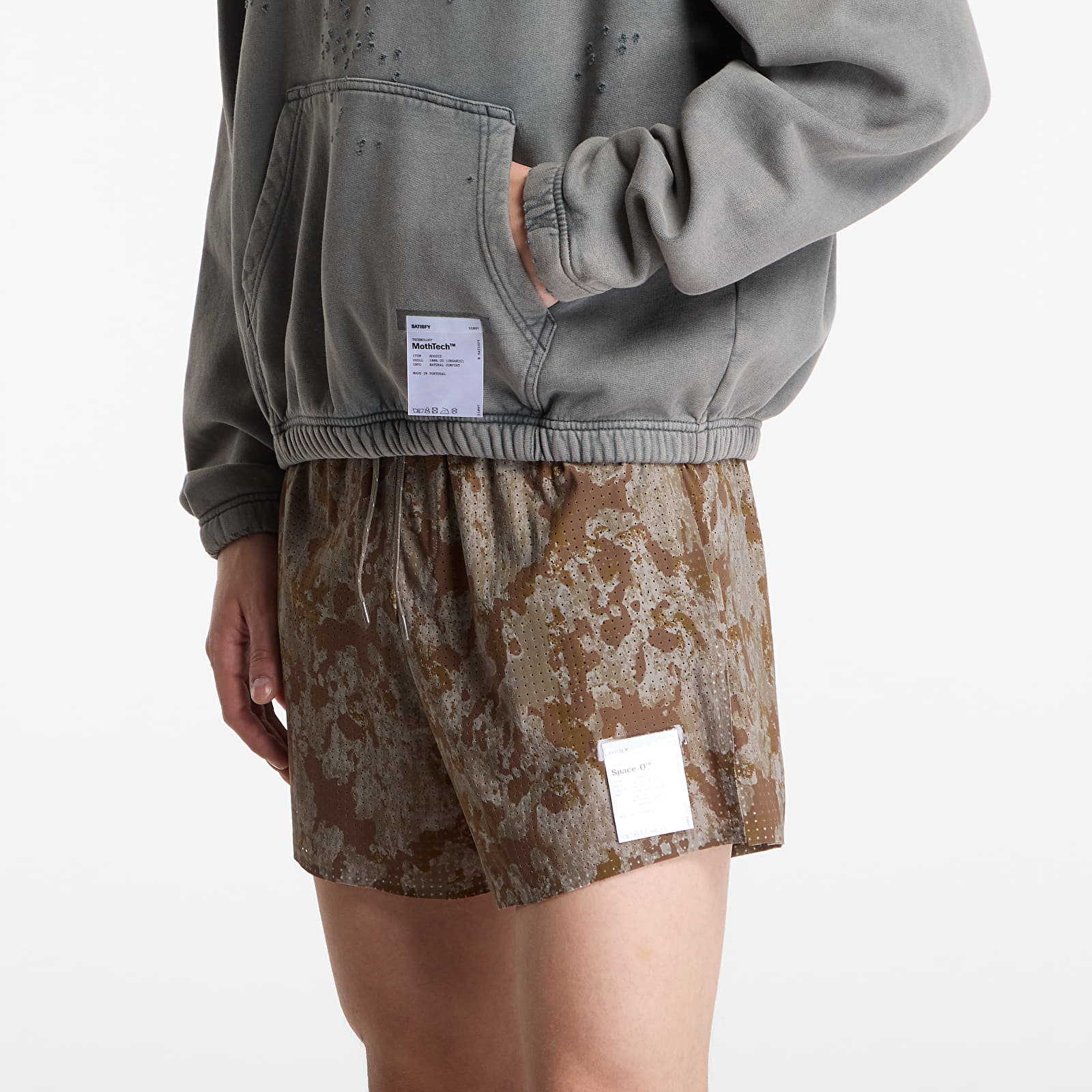 Мъжки суичъри Satisfy MothTech Hoodie Faded Black