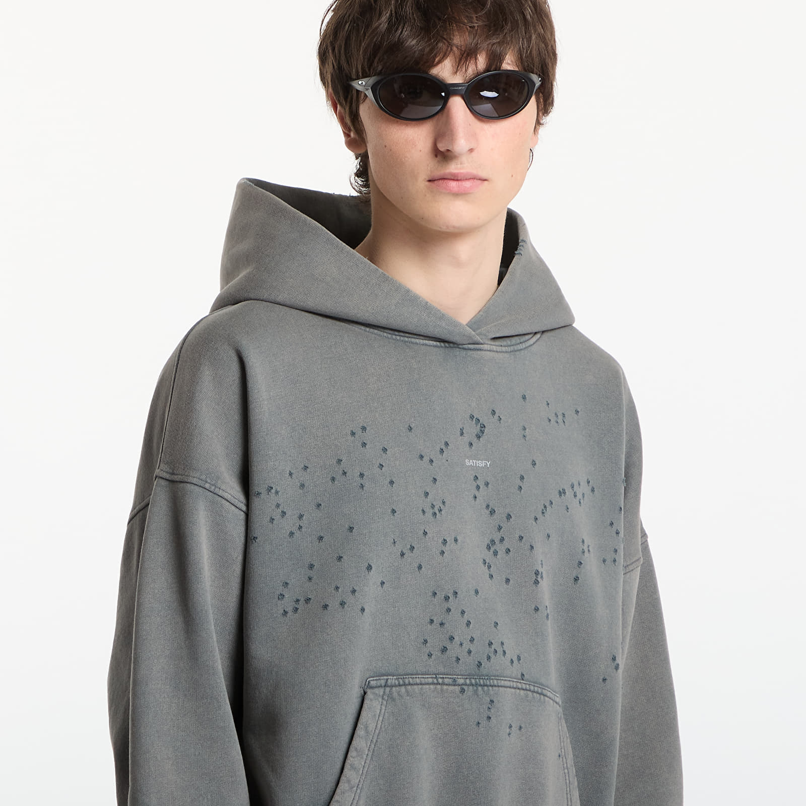 Мъжки суичъри Satisfy MothTech Hoodie Faded Black