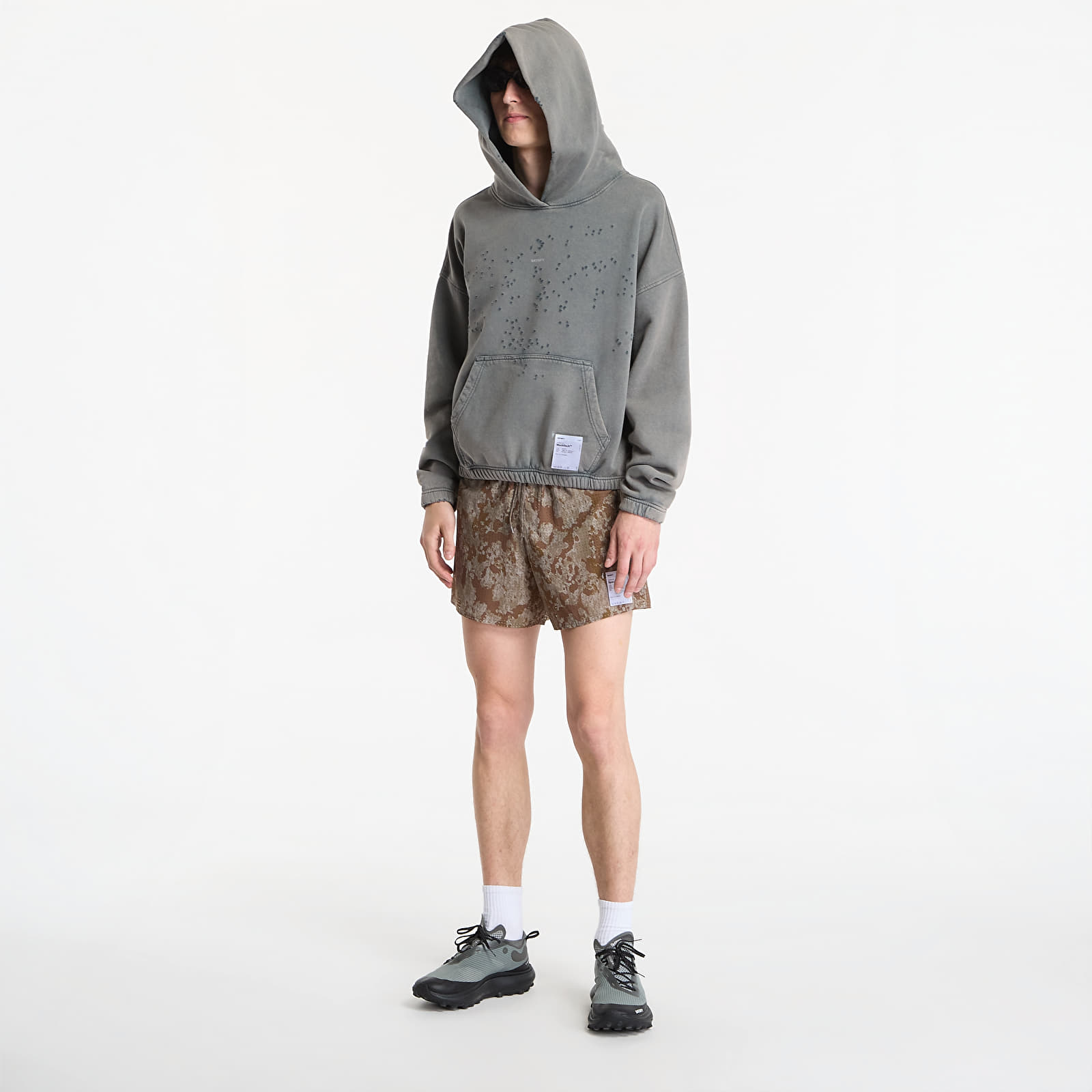 Мъжки суичъри Satisfy MothTech Hoodie Faded Black