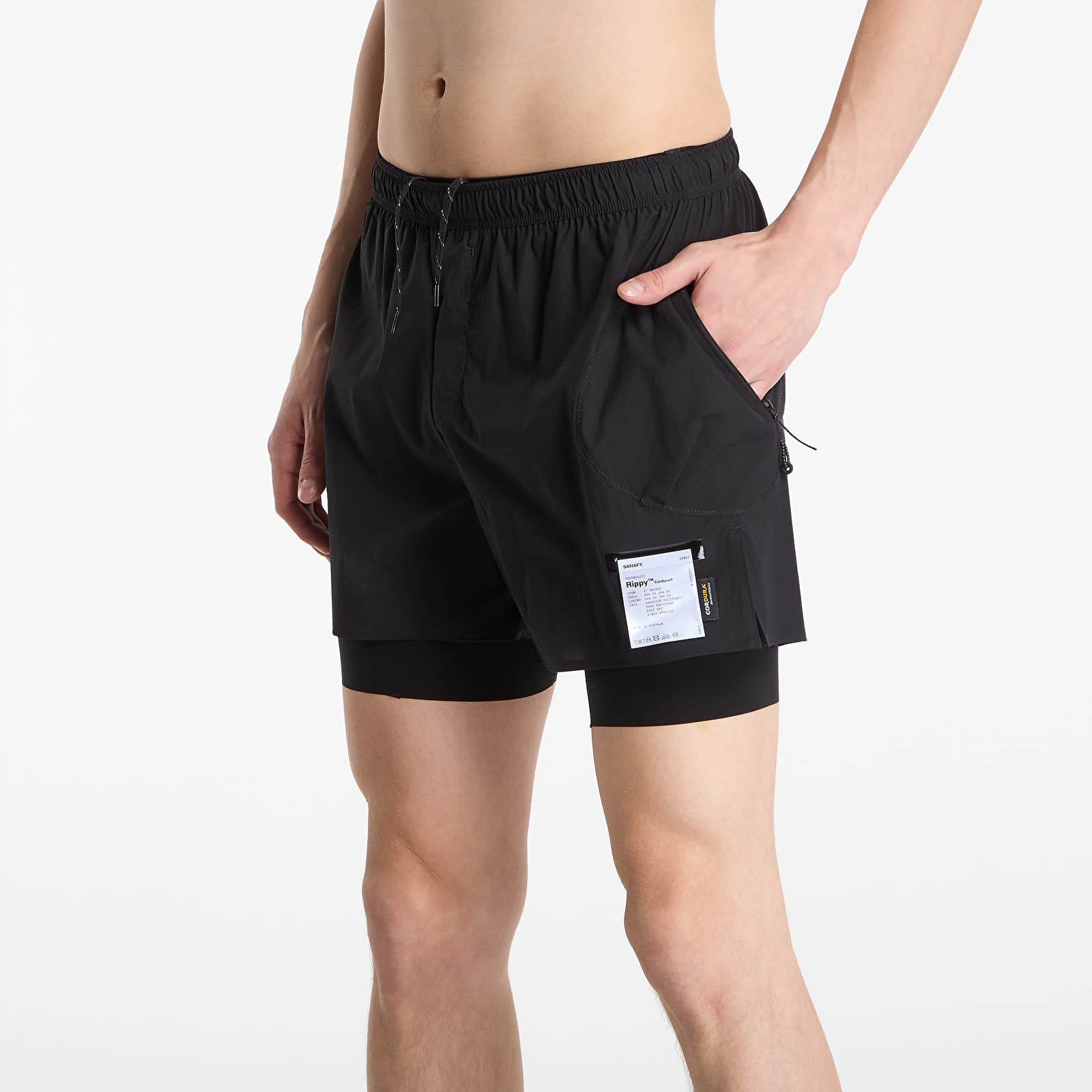 Мъжки къси панталони Satisfy Rippy™ Cordura® 5" Trail Shorts Black