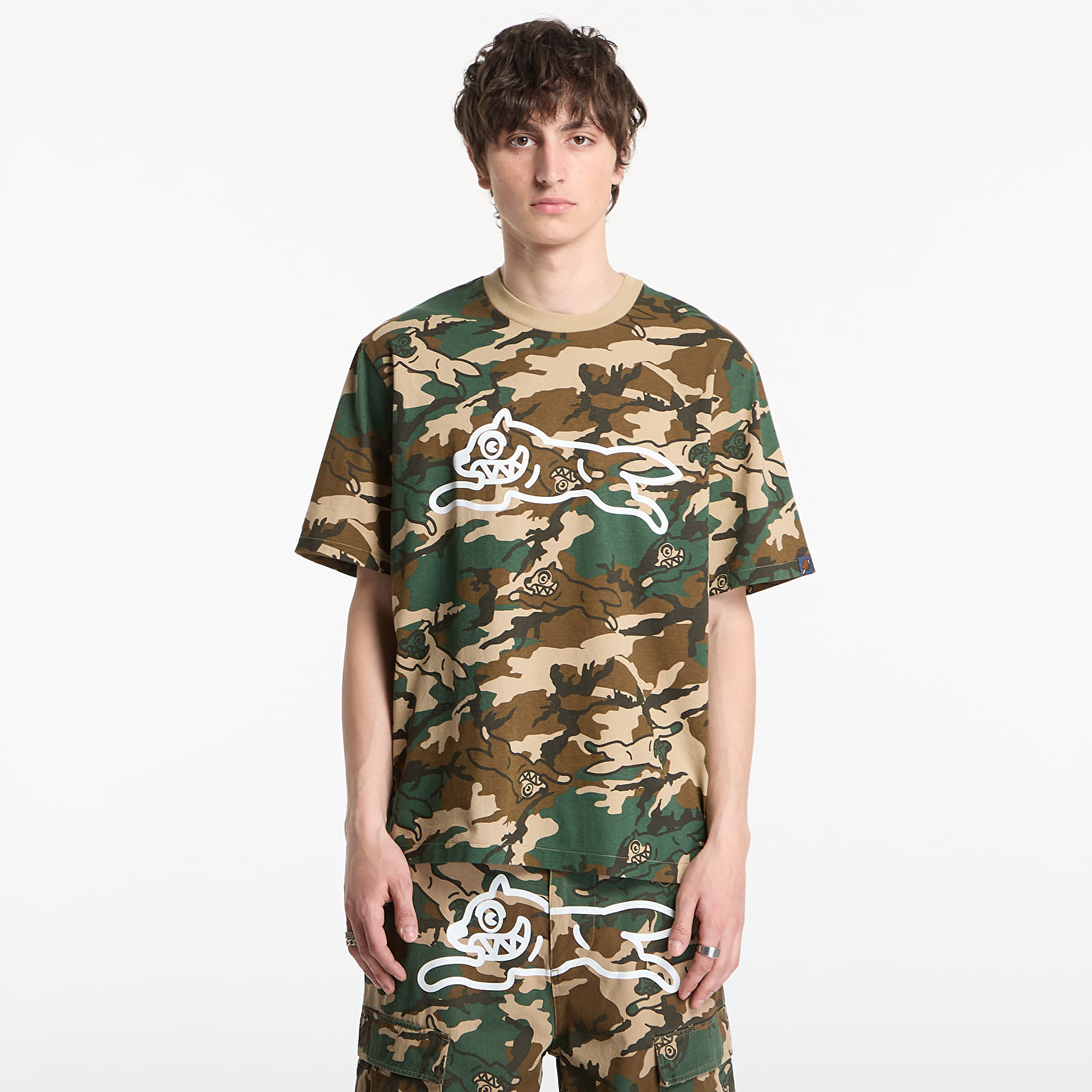 T-skjorter Billionaire Boys Club Icecream Running Dog Woodland Camo T-Shirt Multi