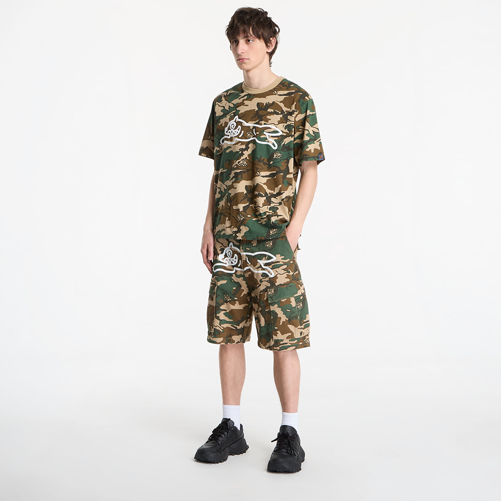 T-skjorter Billionaire Boys Club Icecream Running Dog Woodland Camo T-Shirt Multi
