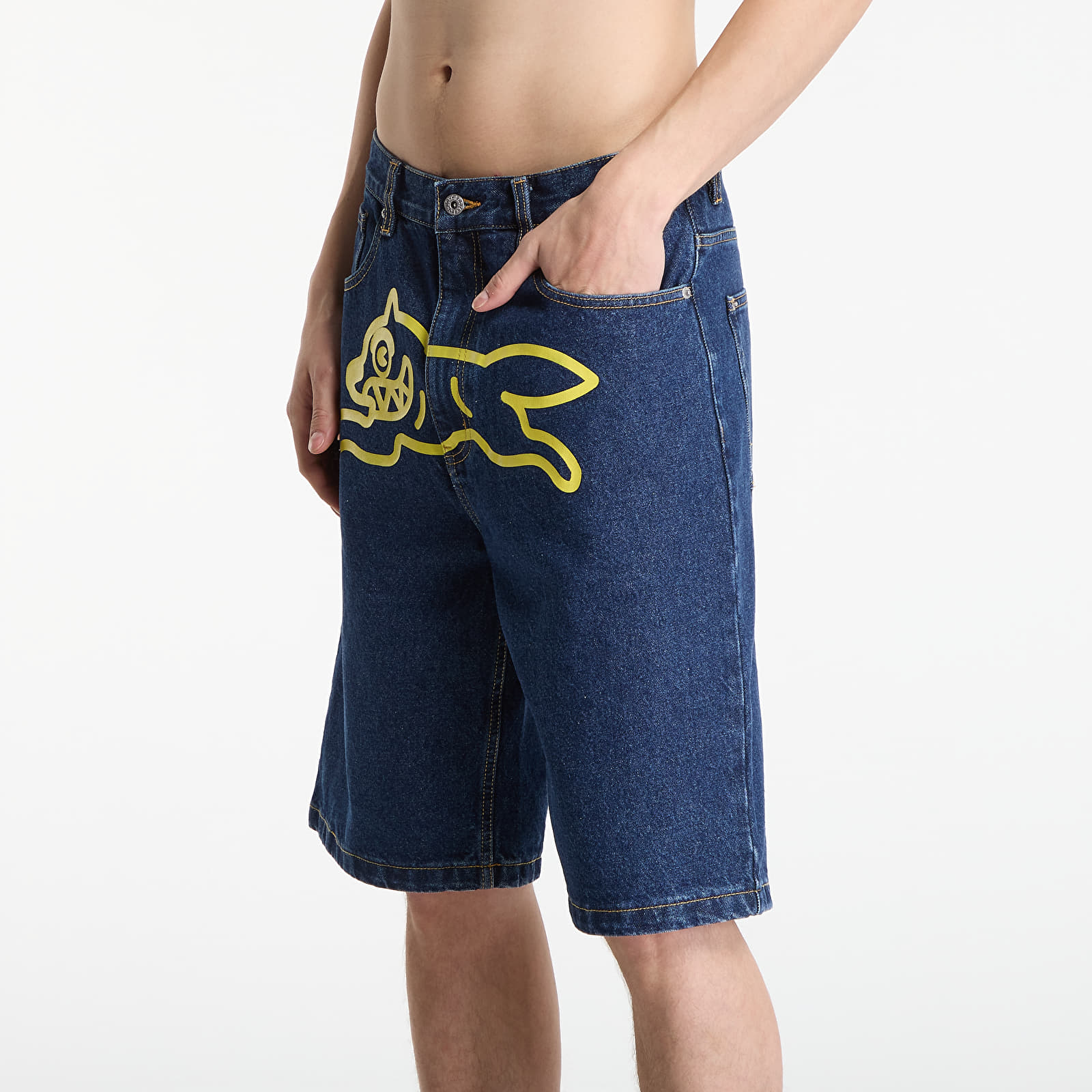 Kraťasy Billionaire Boys Club Icecream Running Dog Denim Shorts Indigo