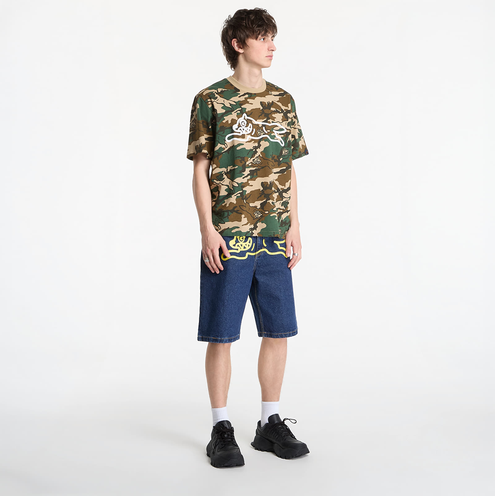 Kraťasy Billionaire Boys Club Icecream Running Dog Denim Shorts Indigo