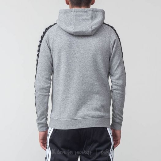 Hoodies and sweatshirts Kappa Authentic Porta Hoodie Grey Black Footshop
