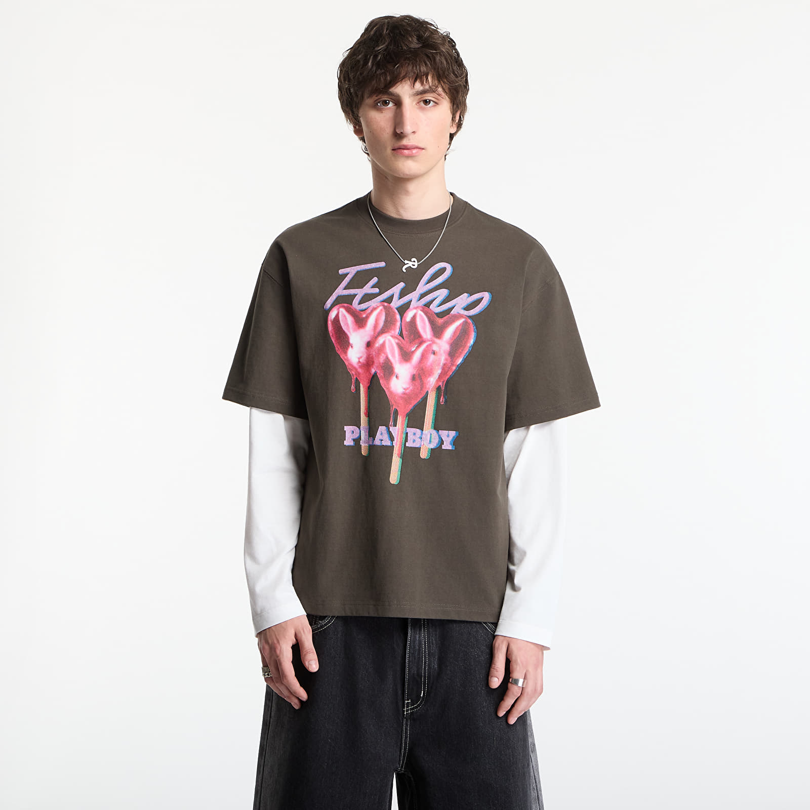 T-shirts Playboy x FTSHP T-Shirt Lollies Dark UNISEX Grey