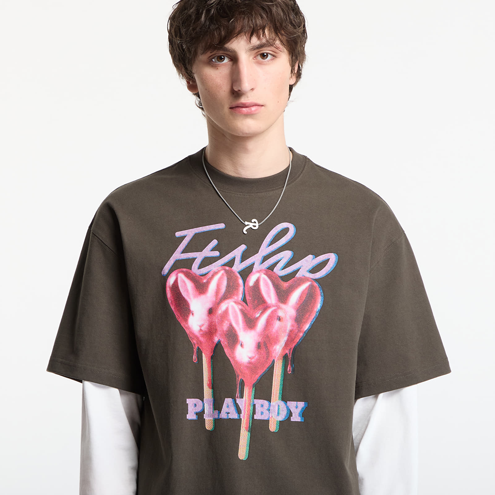 T-shirts Playboy x FTSHP T-Shirt Lollies Dark UNISEX Grey