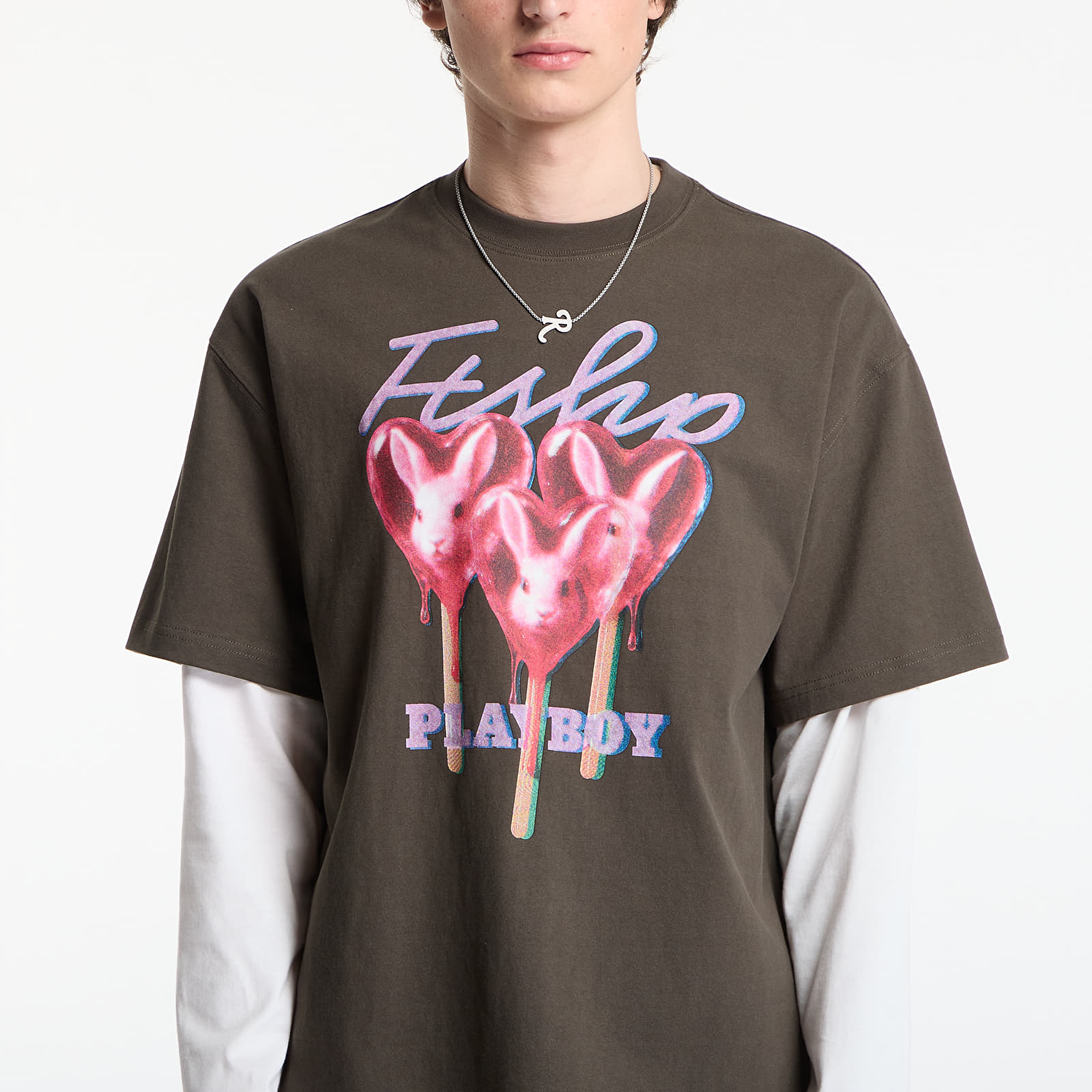 T-shirts Playboy x FTSHP T-Shirt Lollies Dark UNISEX Grey