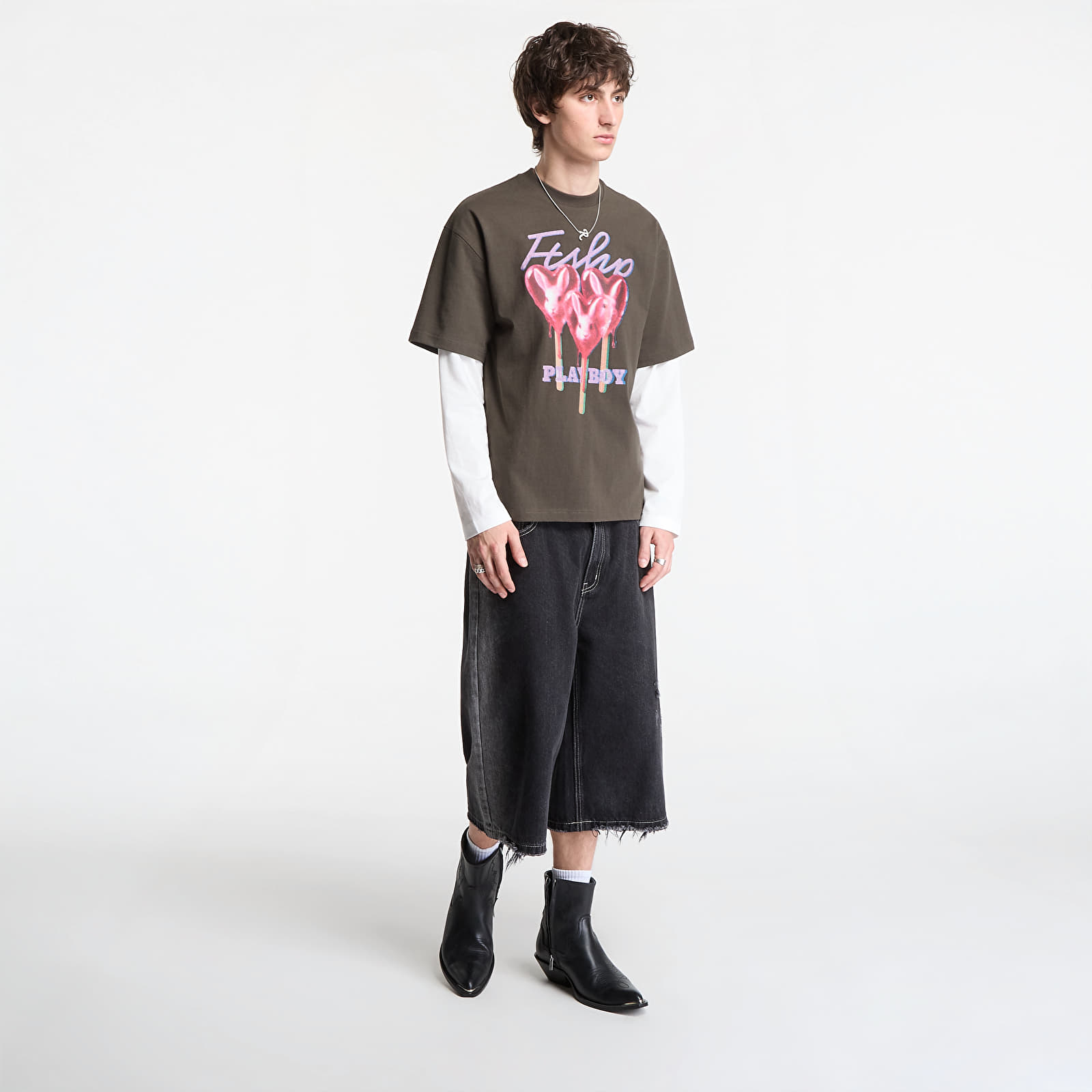 T-shirts Playboy x FTSHP T-Shirt Lollies Dark UNISEX Grey