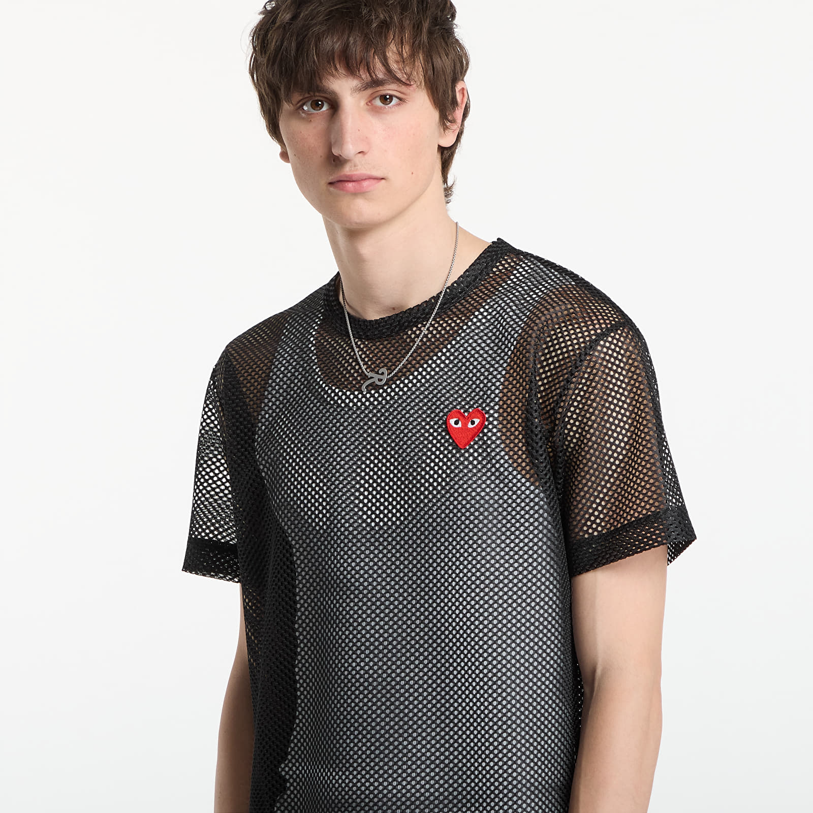 Tričká Comme des Garçons PLAY T-Shirt Red Emblem Black