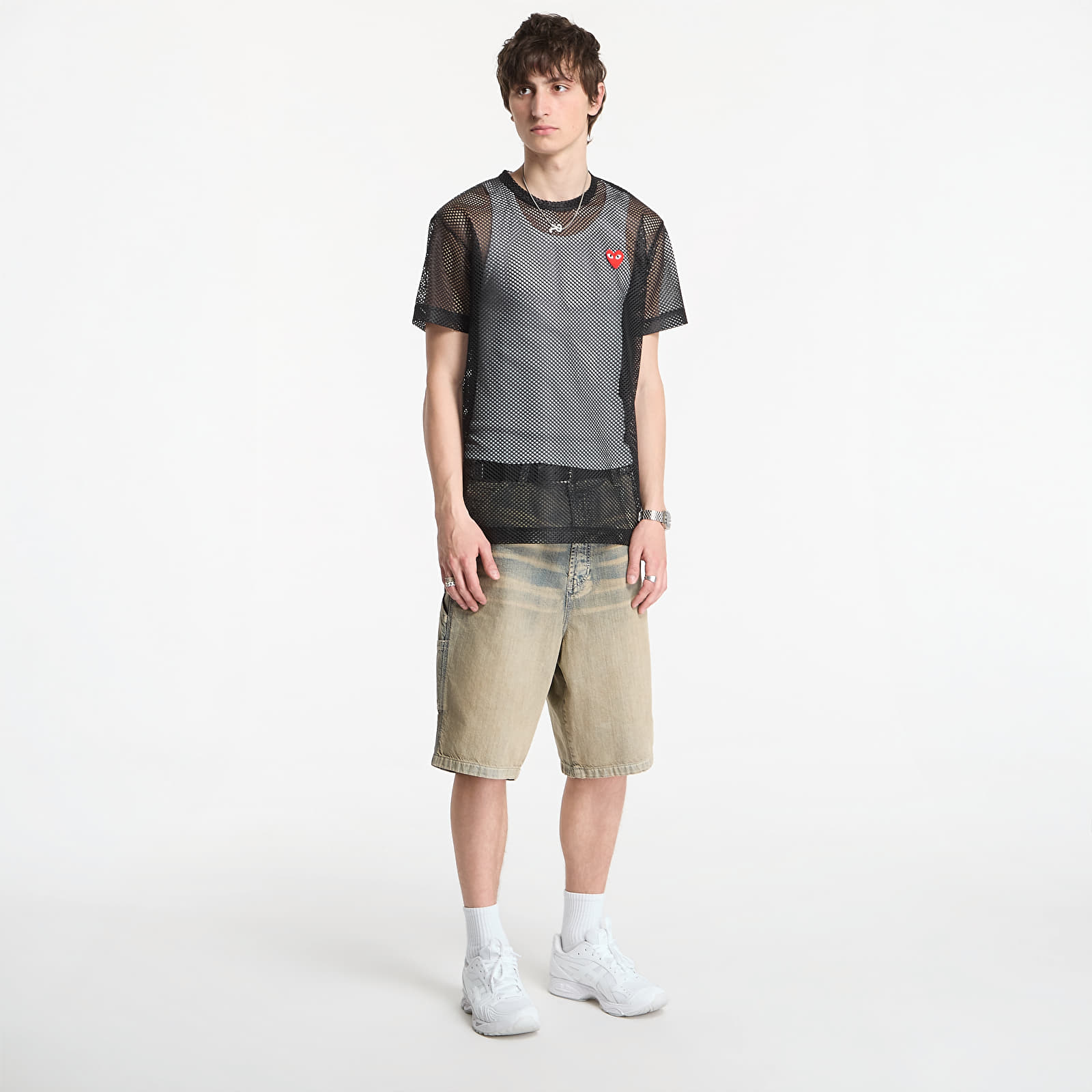 Tričká Comme des Garçons PLAY T-Shirt Red Emblem Black