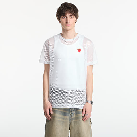 T-shirt Comme des Garçons PLAY T-Shirt Red Emblem White