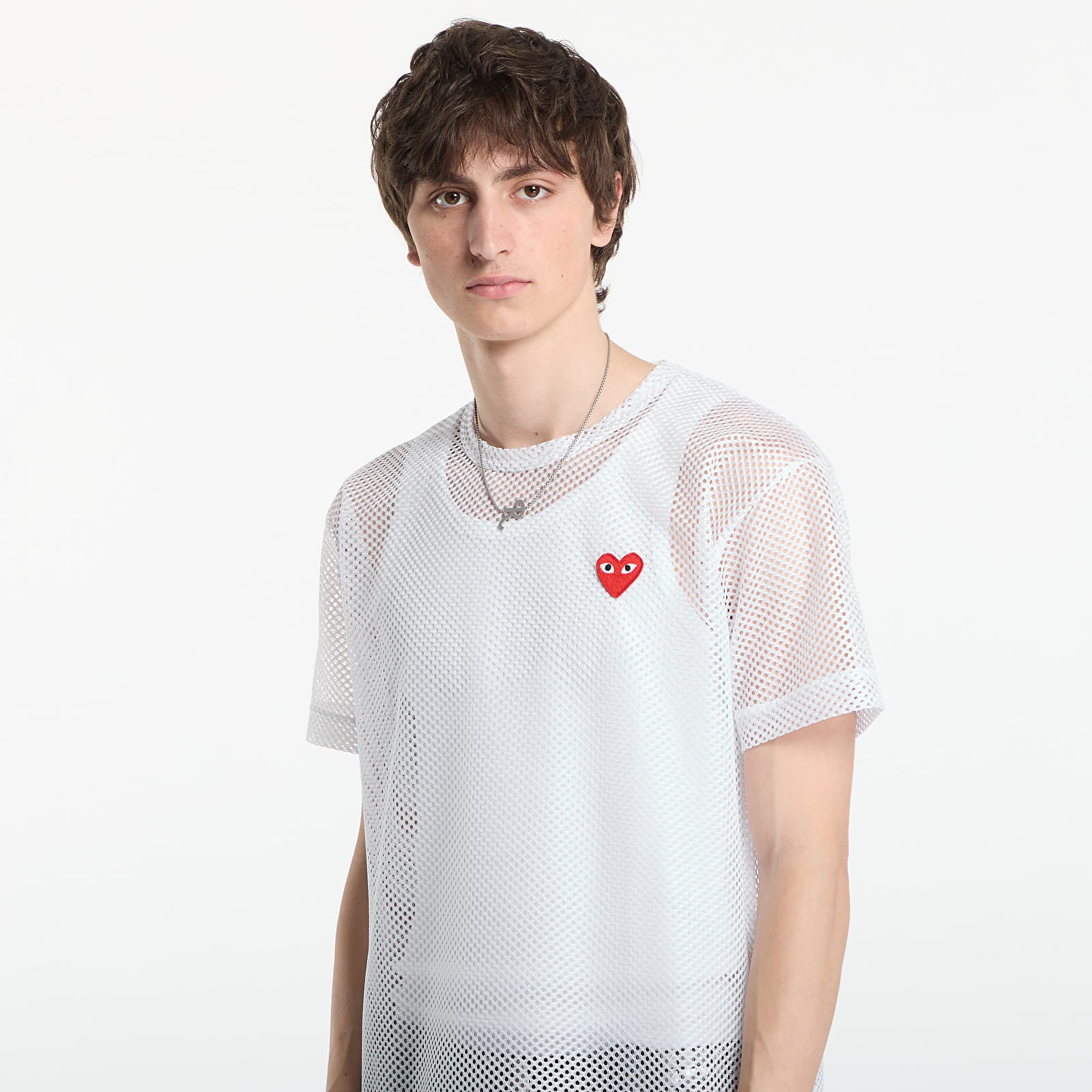 Tričká Comme des Garçons PLAY T-Shirt Red Emblem White