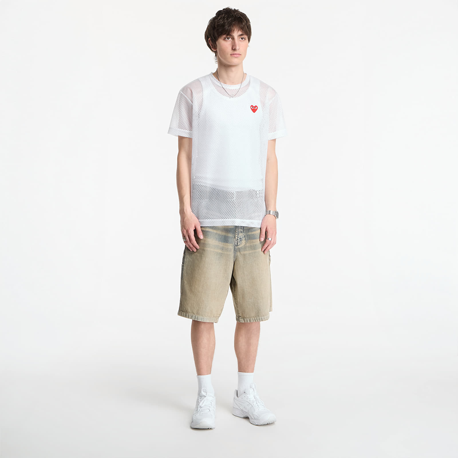 Tričká Comme des Garçons PLAY T-Shirt Red Emblem White