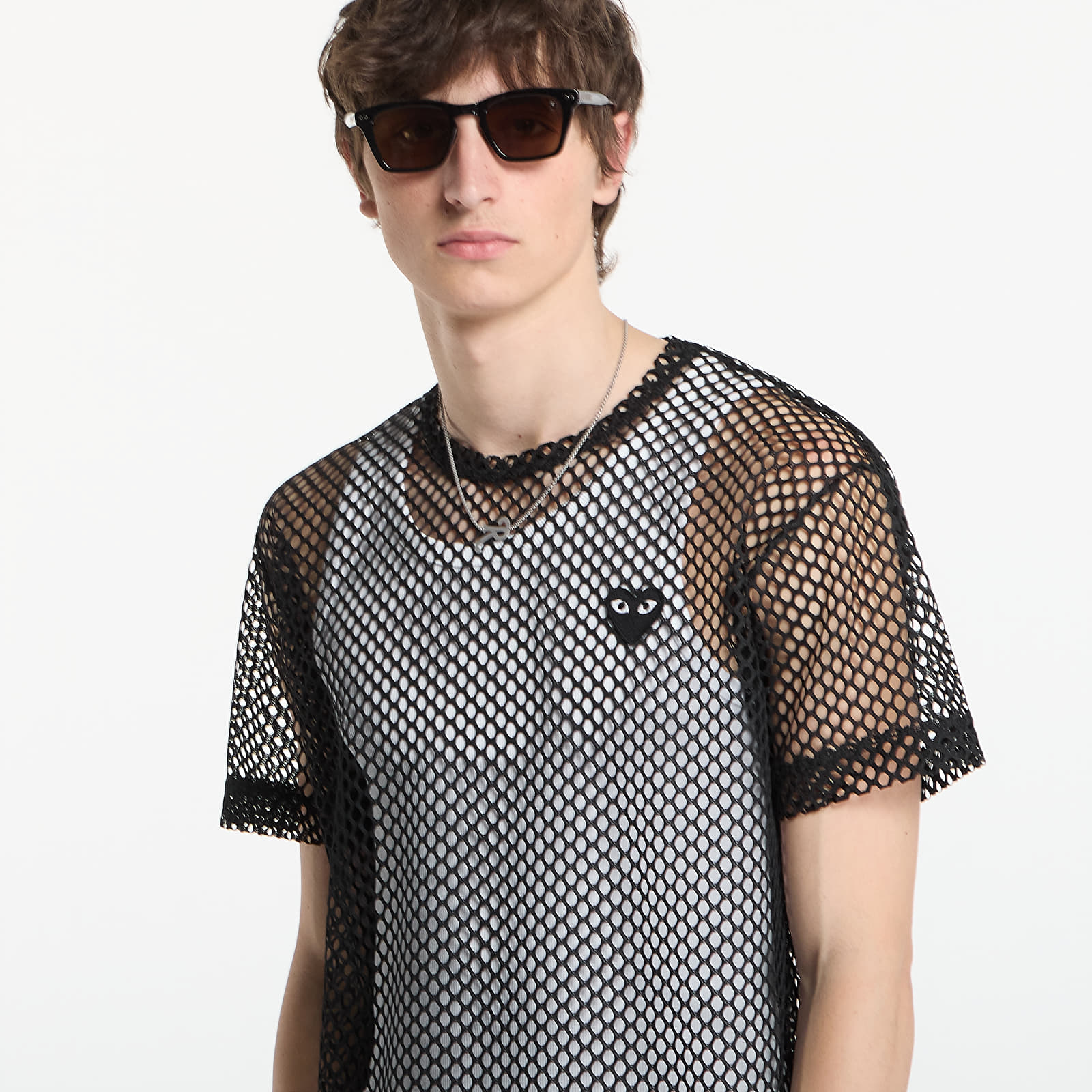 Tričká Comme des Garçons PLAY T-Shirt Red Emblem Black