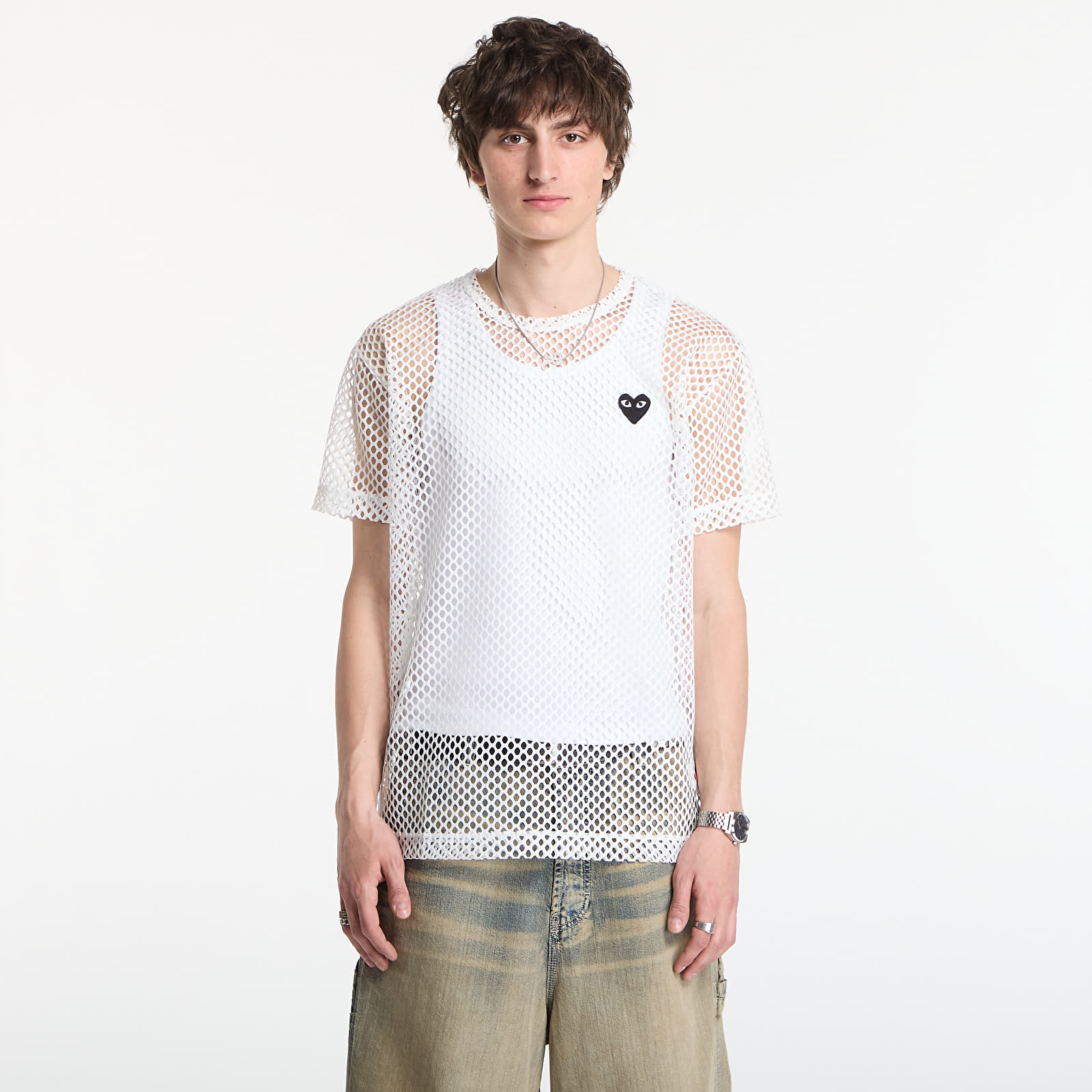 Tričká Comme des Garçons PLAY T-Shirt Red Emblem White