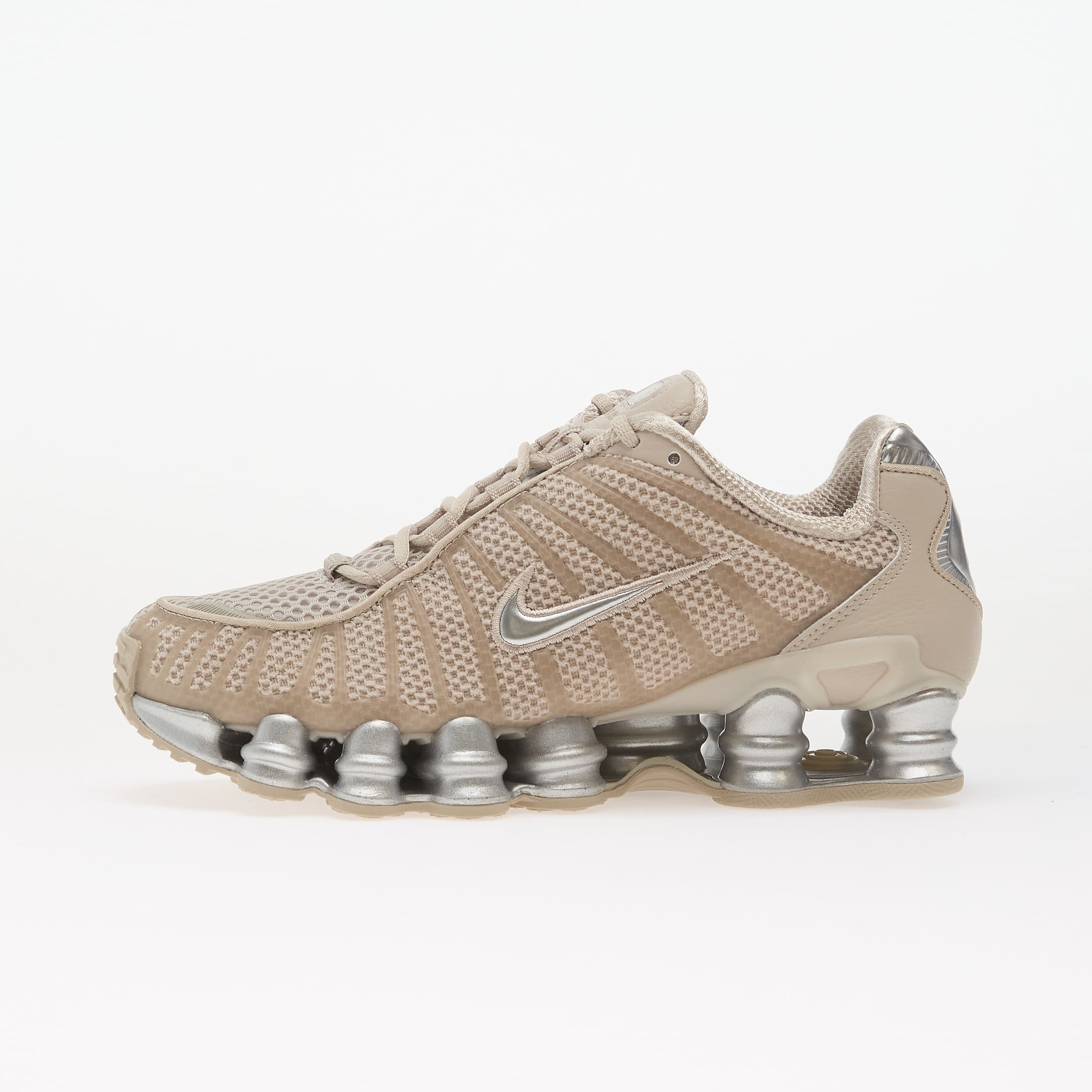Levně Tenisky Nike Shox TL Cream Ii/ Metallic Silver-Black