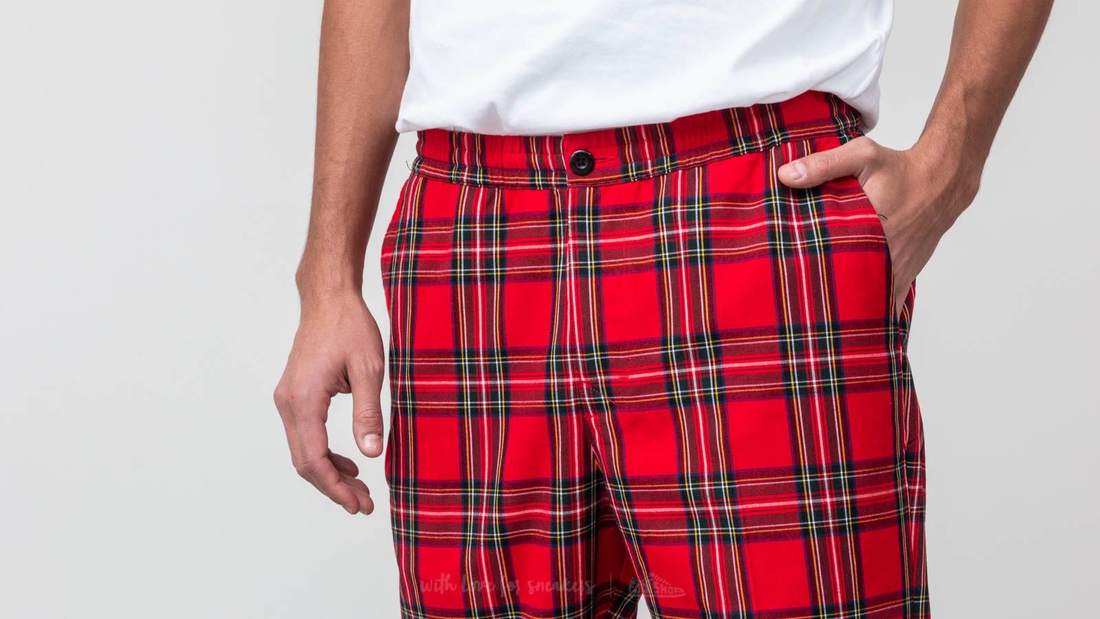 STUSSY BRYAN PANT TARTAN CHECK スラックス M Stussy BRYAN PANT - RED PLAID | Garmentory