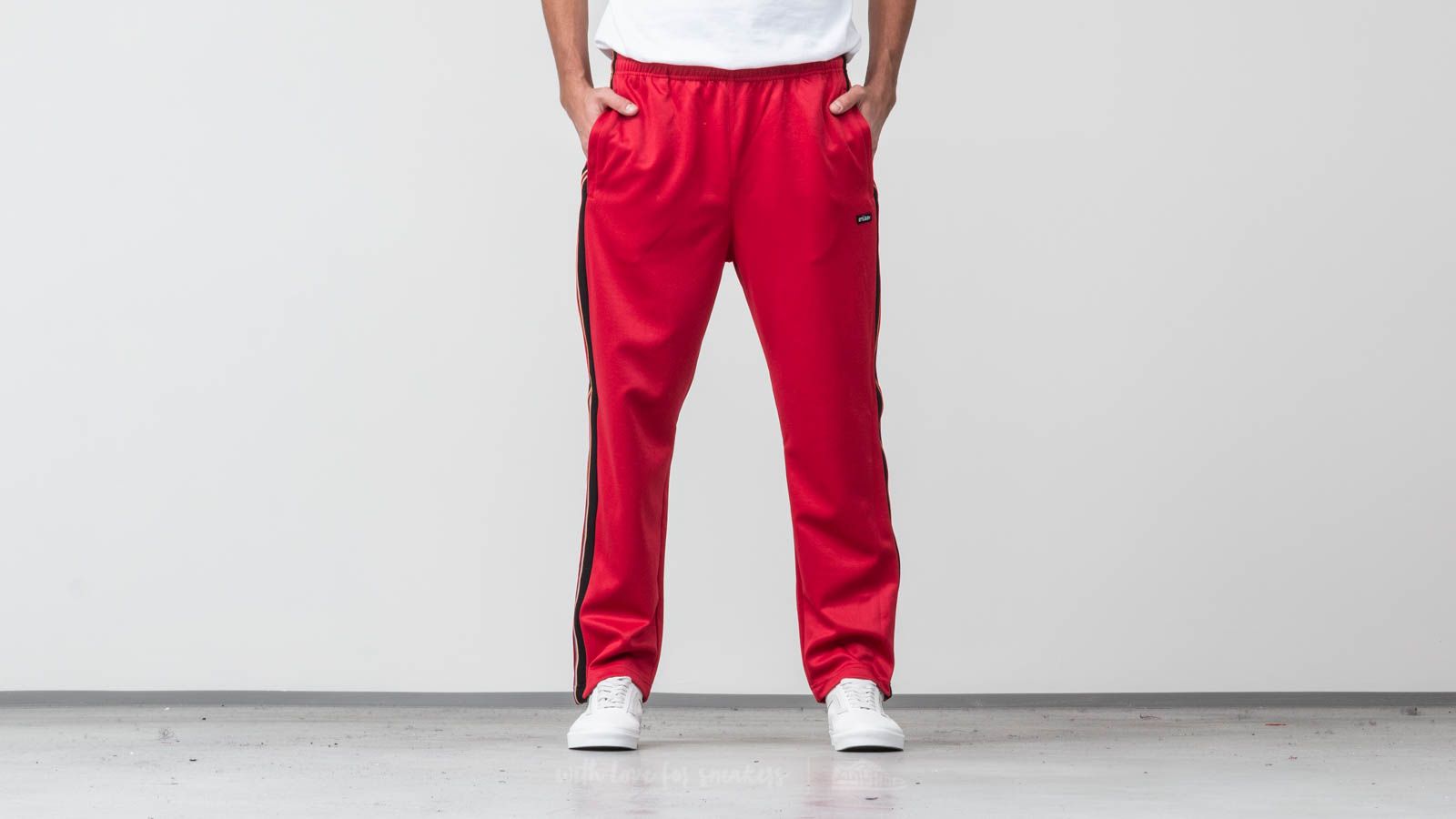 Stussy red track pants hot sale