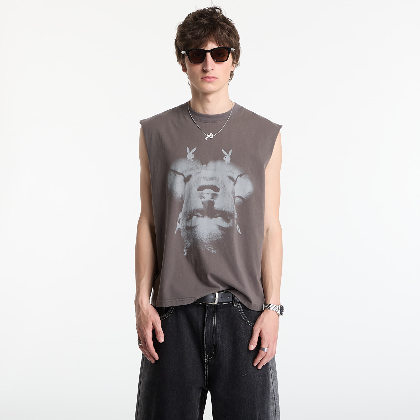 T-Shirts Playboy x FTSHP Sleeveless Tee UNISEX Grey