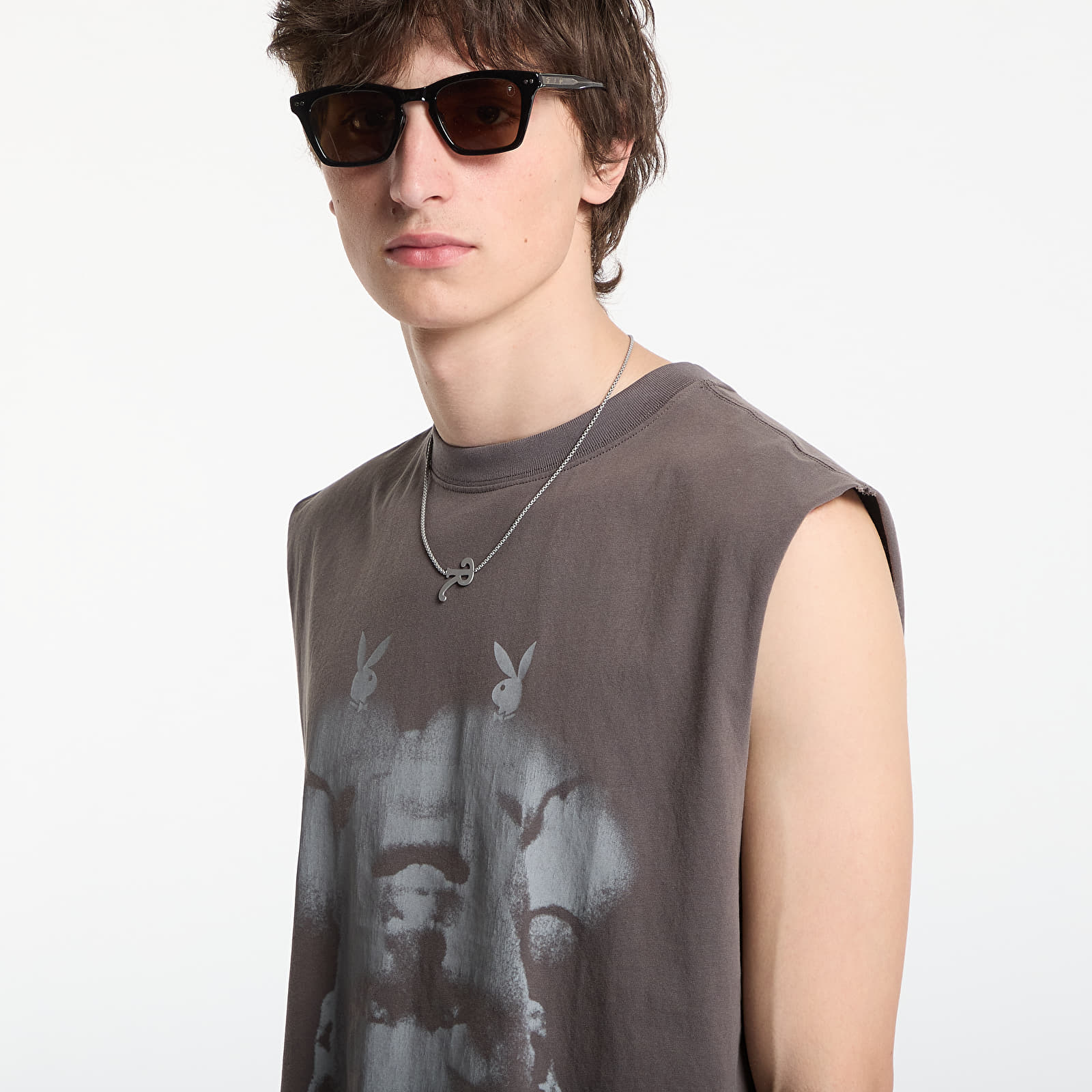 T-Shirts Playboy x FTSHP Sleeveless Tee UNISEX Grey