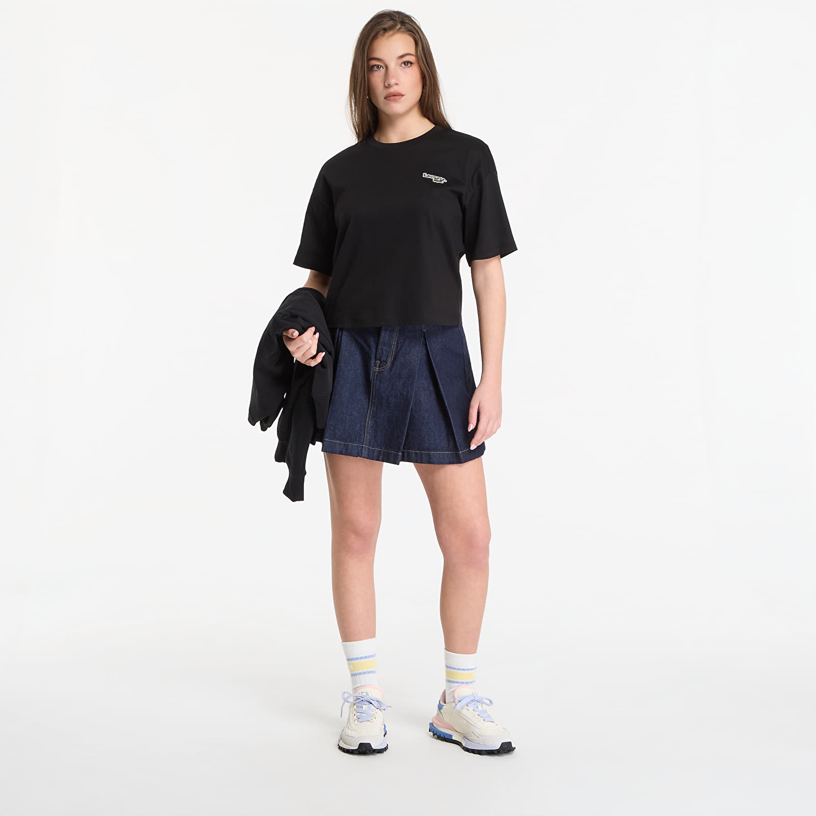 Ženske majice  LACOSTE Tee-Shirt Black