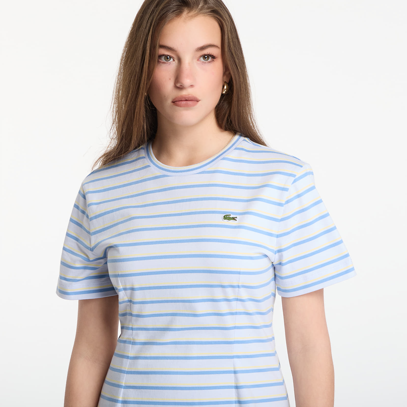 Γυναικεία φορέματα LACOSTE Dress Phoenix Blue/ Turquin Blue-Yellow