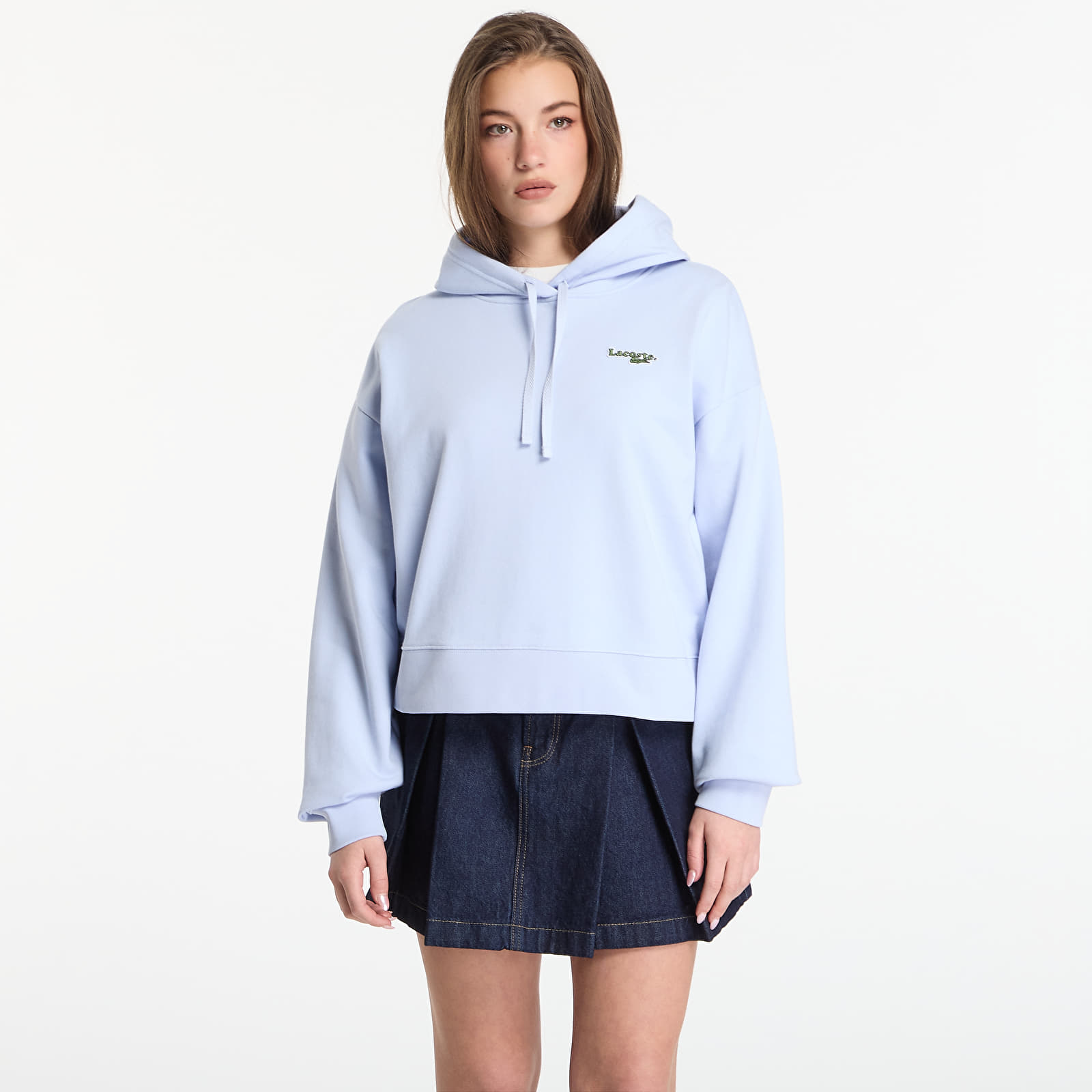 Ženski hoodiji LACOSTE Sweatshirt Phoenix Blue