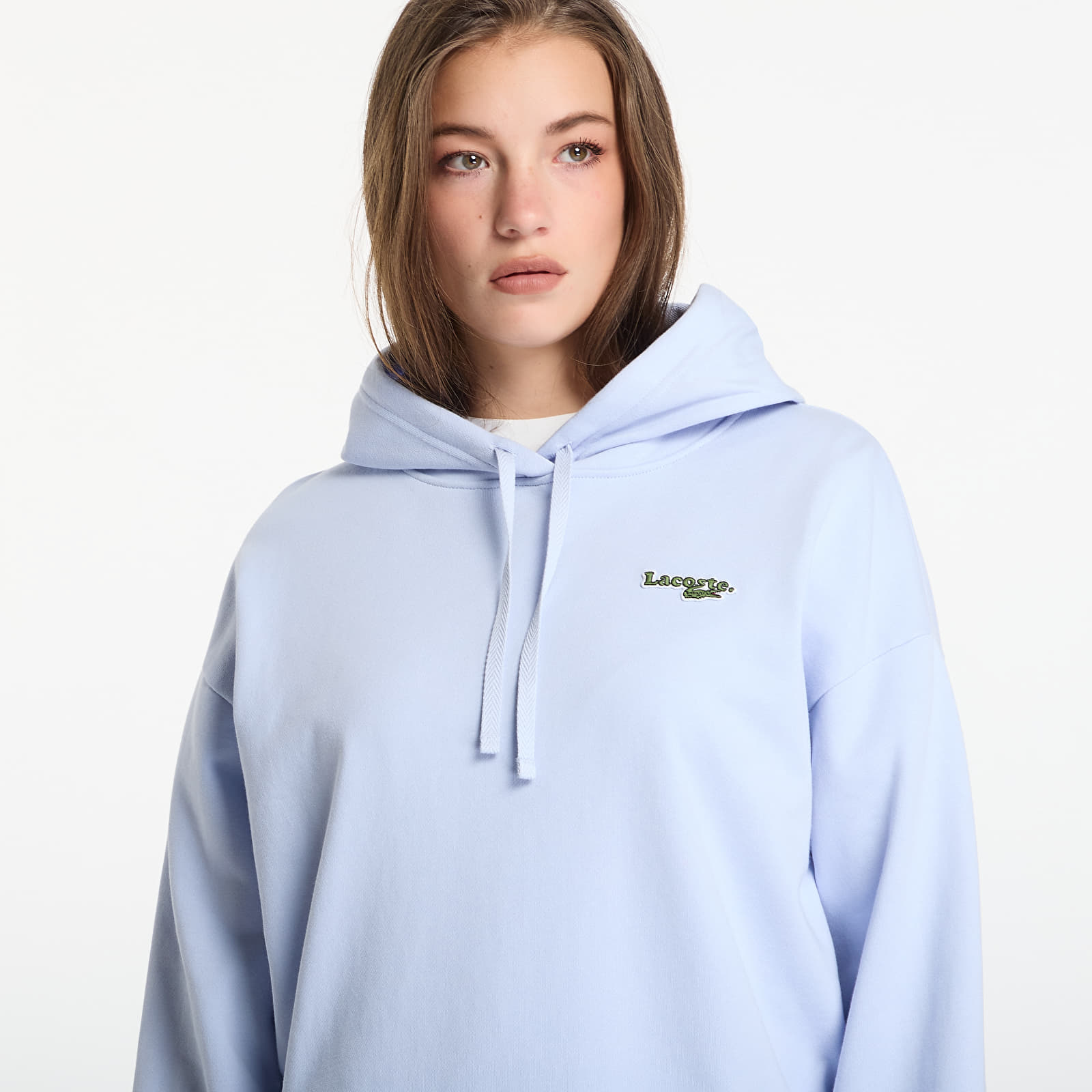 Ženski hoodiji LACOSTE Sweatshirt Phoenix Blue