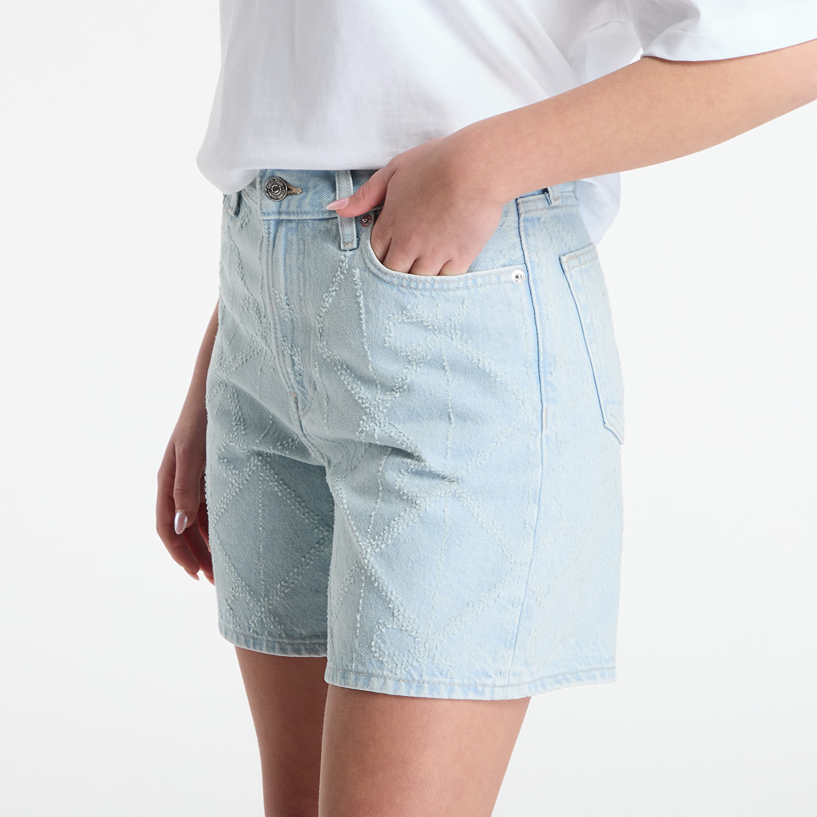 Pantaloncini donna Calvin Klein Jeans 90S 6 In Short Needlepunch Ck Tropic