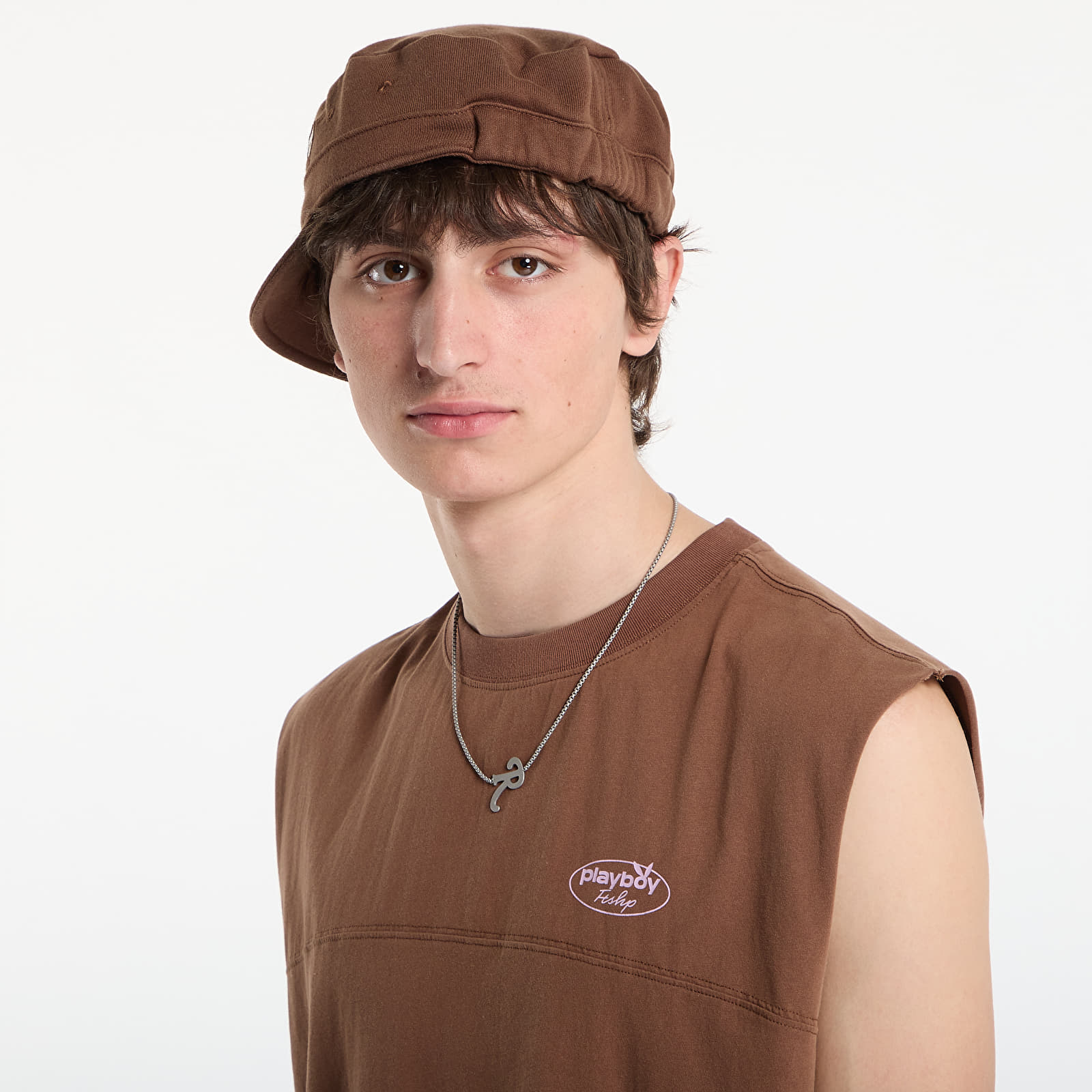 T-Shirts Playboy x FTSHP Sleeveless Tee UNISEX Brown
