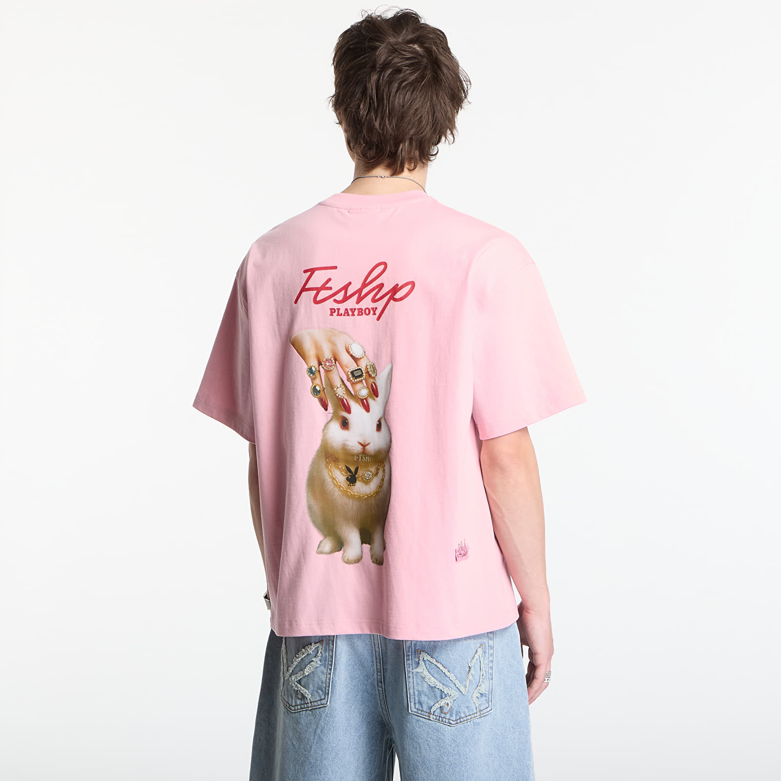 T-Shirts Playboy x FTSHP T-Shirt Caressing Bunny UNISEX Pink