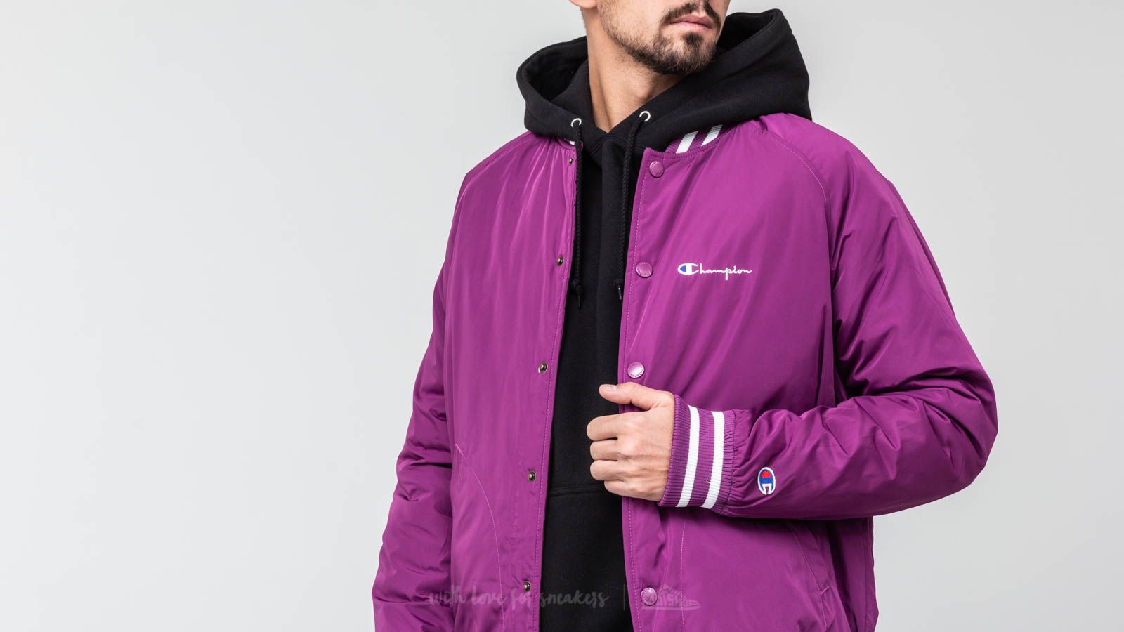 Champion bomber hotsell jacket pink