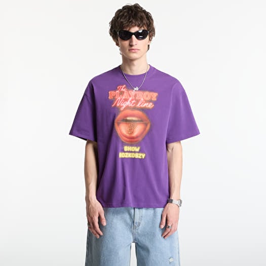 T-Shirt Playboy x FTSHP T-Shirt Night Line UNISEX Purple