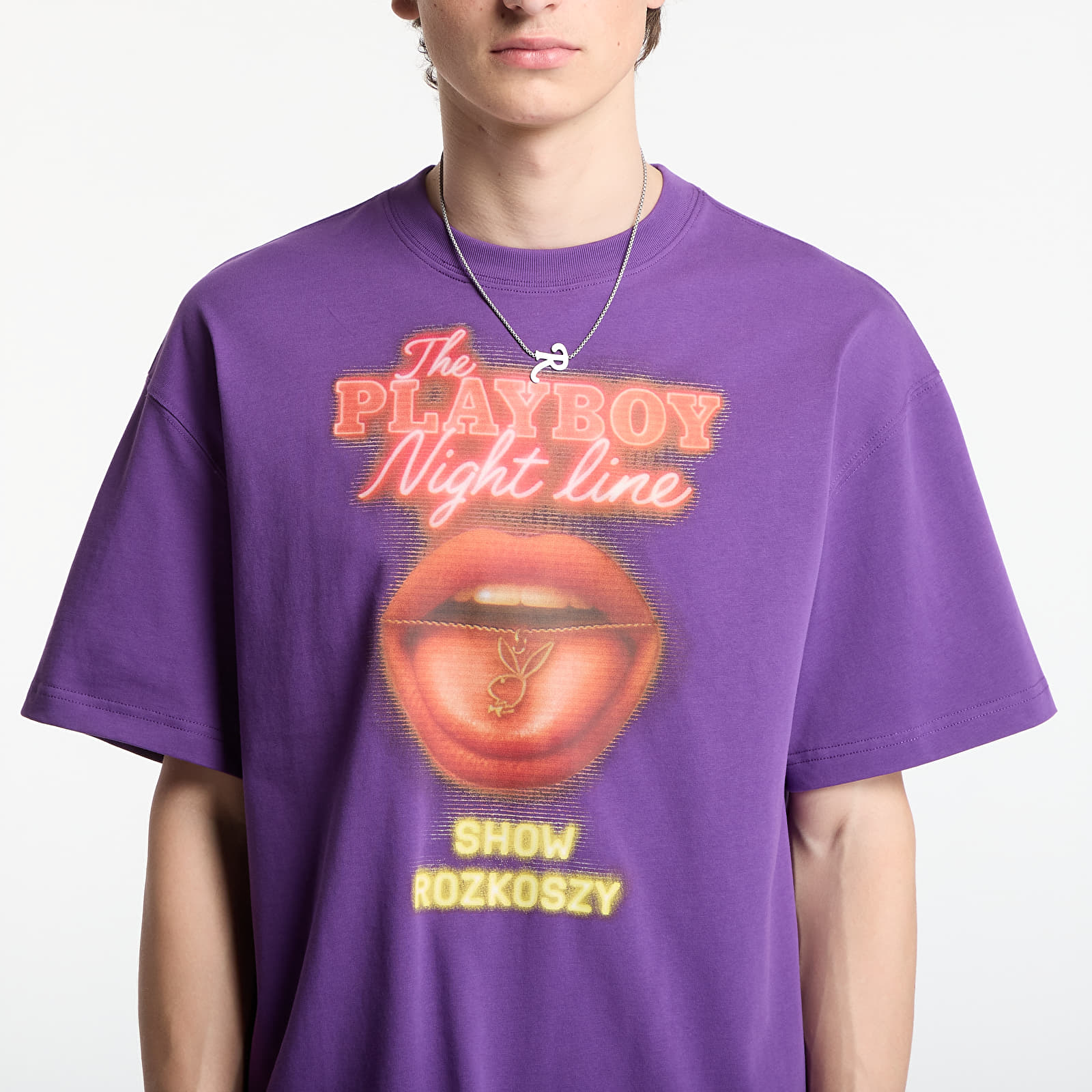 T-shirts Playboy x FTSHP T-Shirt Night Line UNISEX Purple