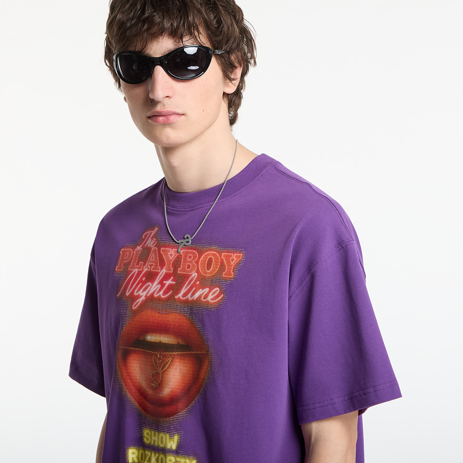T-shirts Playboy x FTSHP T-Shirt Night Line UNISEX Purple