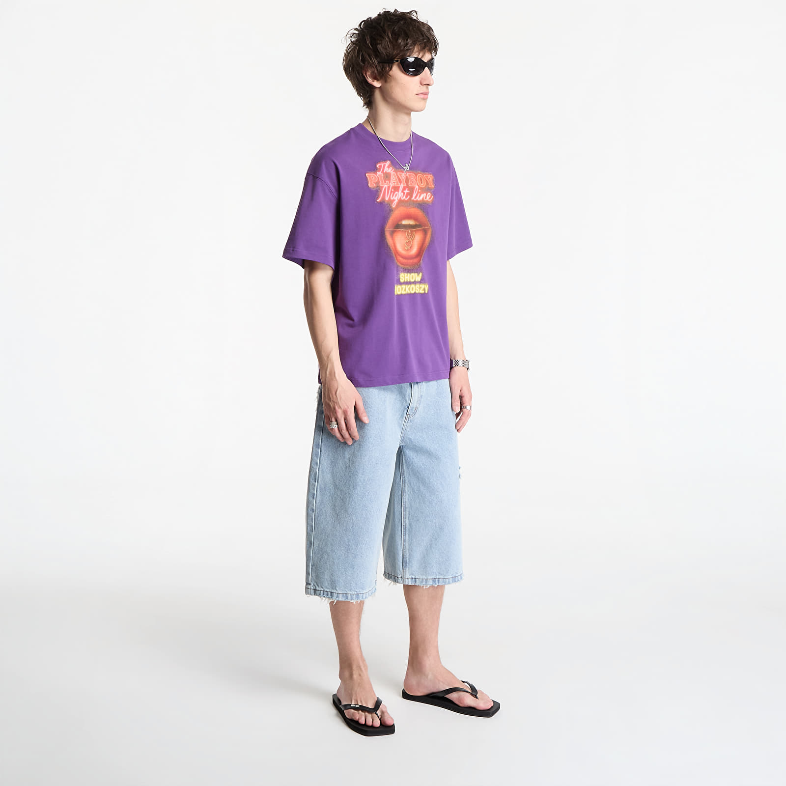 T-shirts Playboy x FTSHP T-Shirt Night Line UNISEX Purple