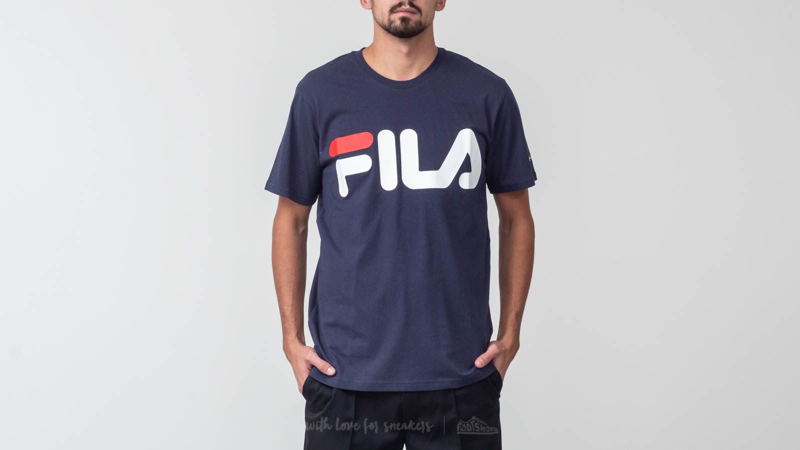 Magliette FILA Classic Logo Tee Black Iris