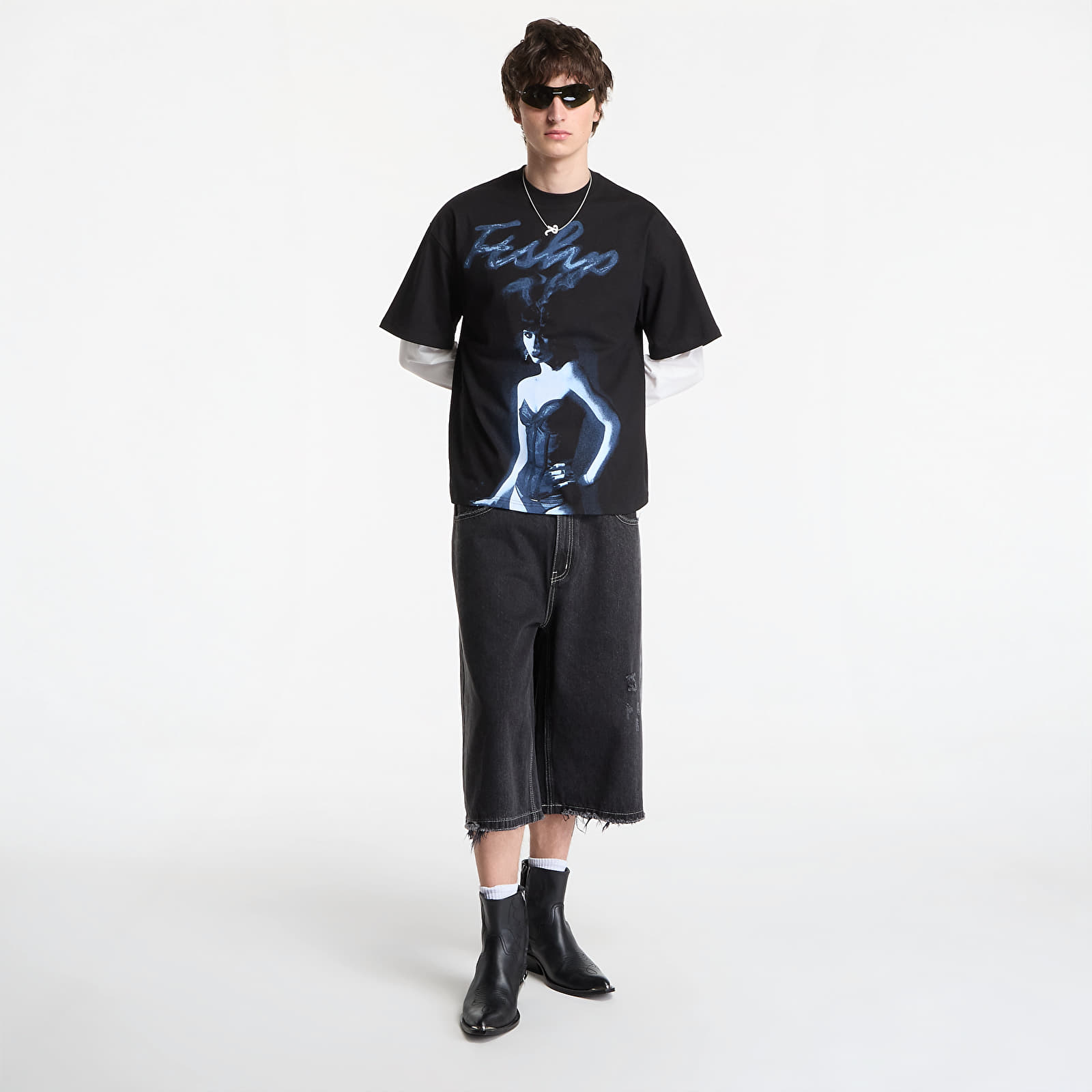 Magliette Playboy x FTSHP T-Shirt Smoking Girl UNISEX Black