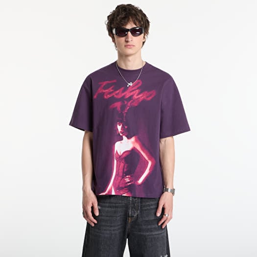 T-Shirt Playboy x FTSHP T-Shirt Smoking Girl UNISEX Deep Purple