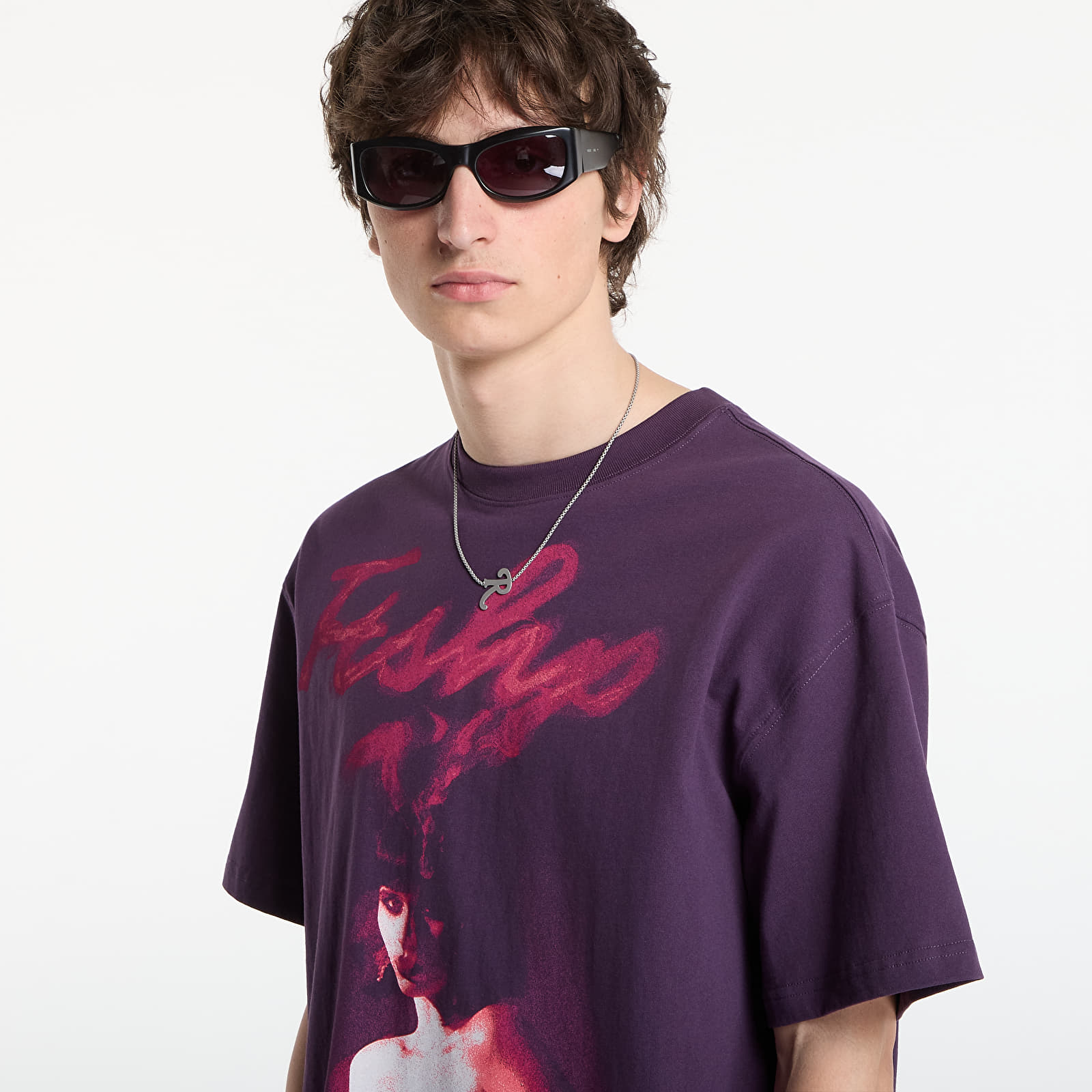 Magliette Playboy x FTSHP T-Shirt Smoking Girl UNISEX Deep Purple