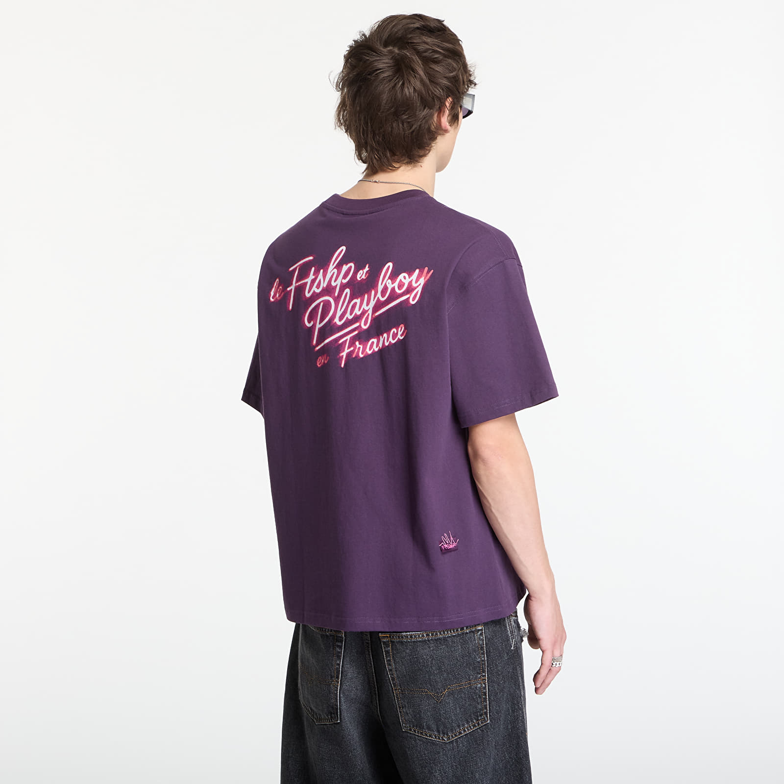Magliette Playboy x FTSHP T-Shirt Smoking Girl UNISEX Deep Purple