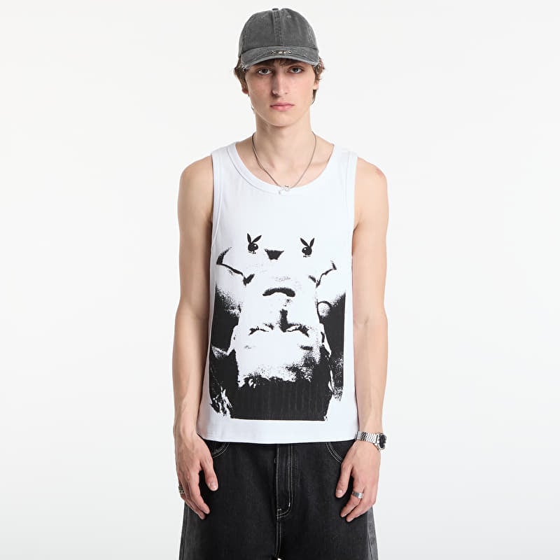 Tank top Playboy x FTSHP Rib Tank Top Portrait UNISEX White