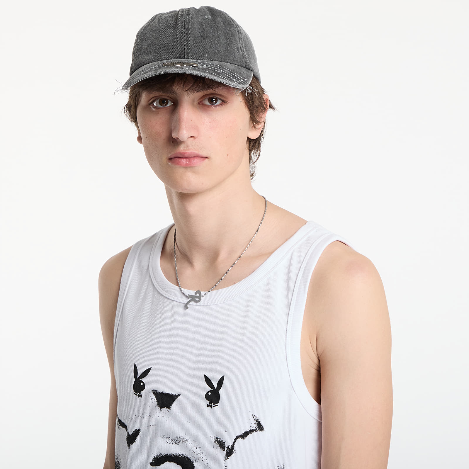 Vestes Playboy x FTSHP Rib Tank Top Portrait UNISEX White